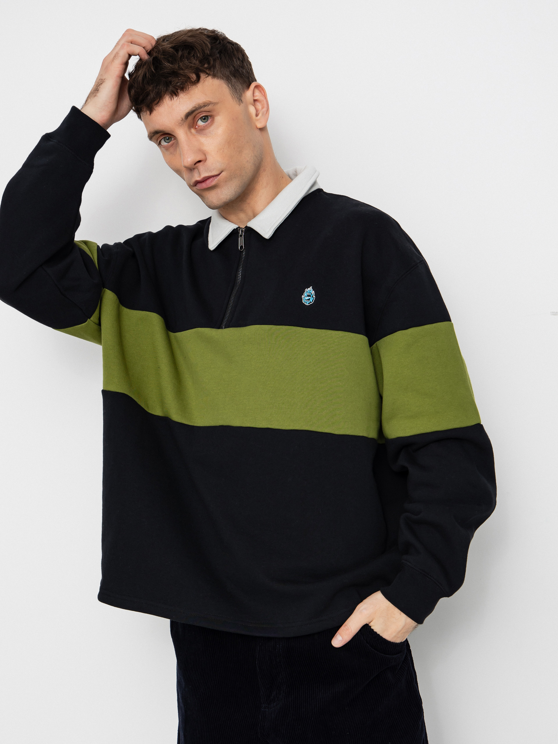 Hanorac Santa Cruz Screaming Mini Flame 1/4 Zip