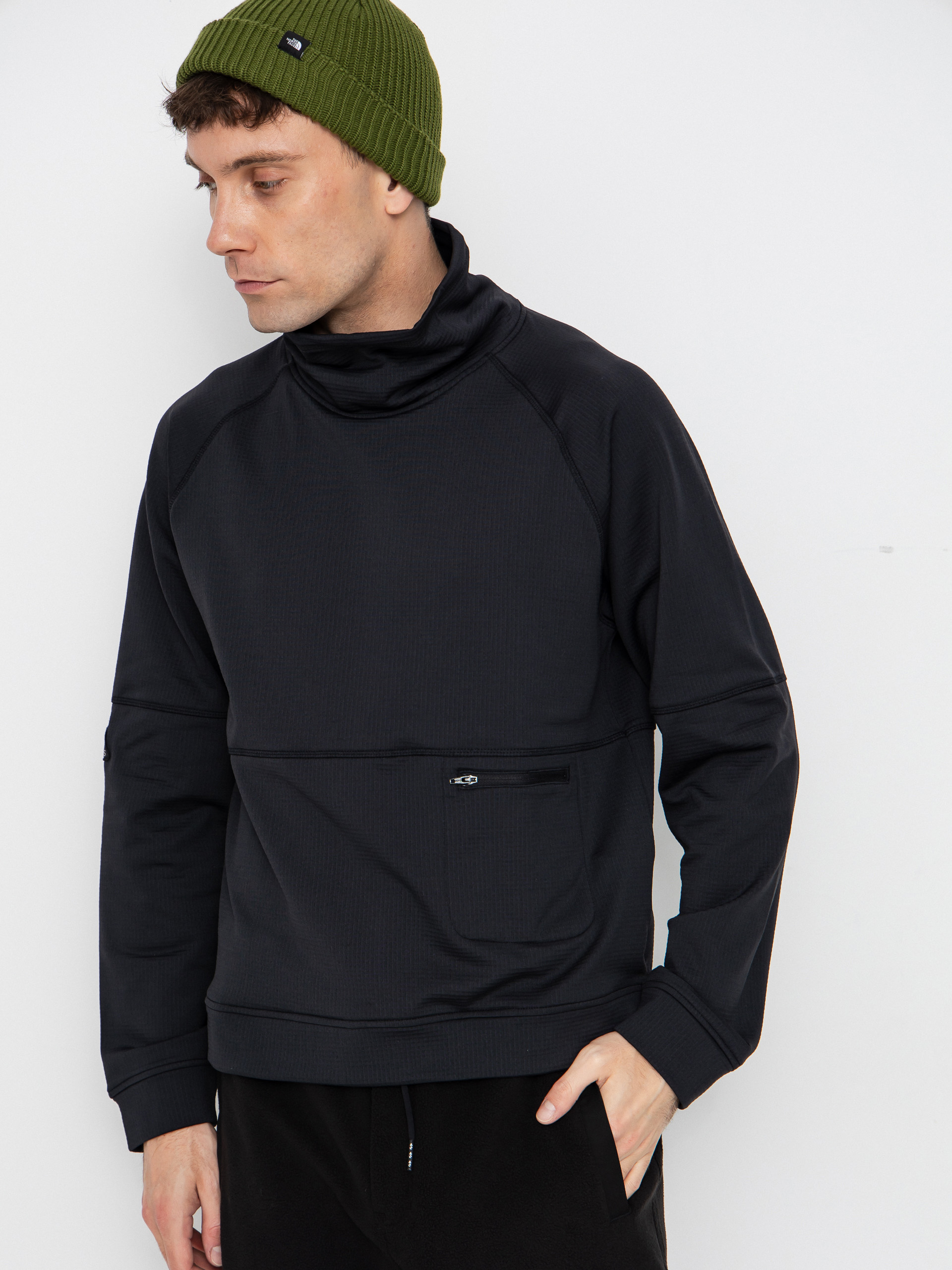 Hanorac Jones Snowboards Flagship Rec Grid 1/2 Zip (stealth black)