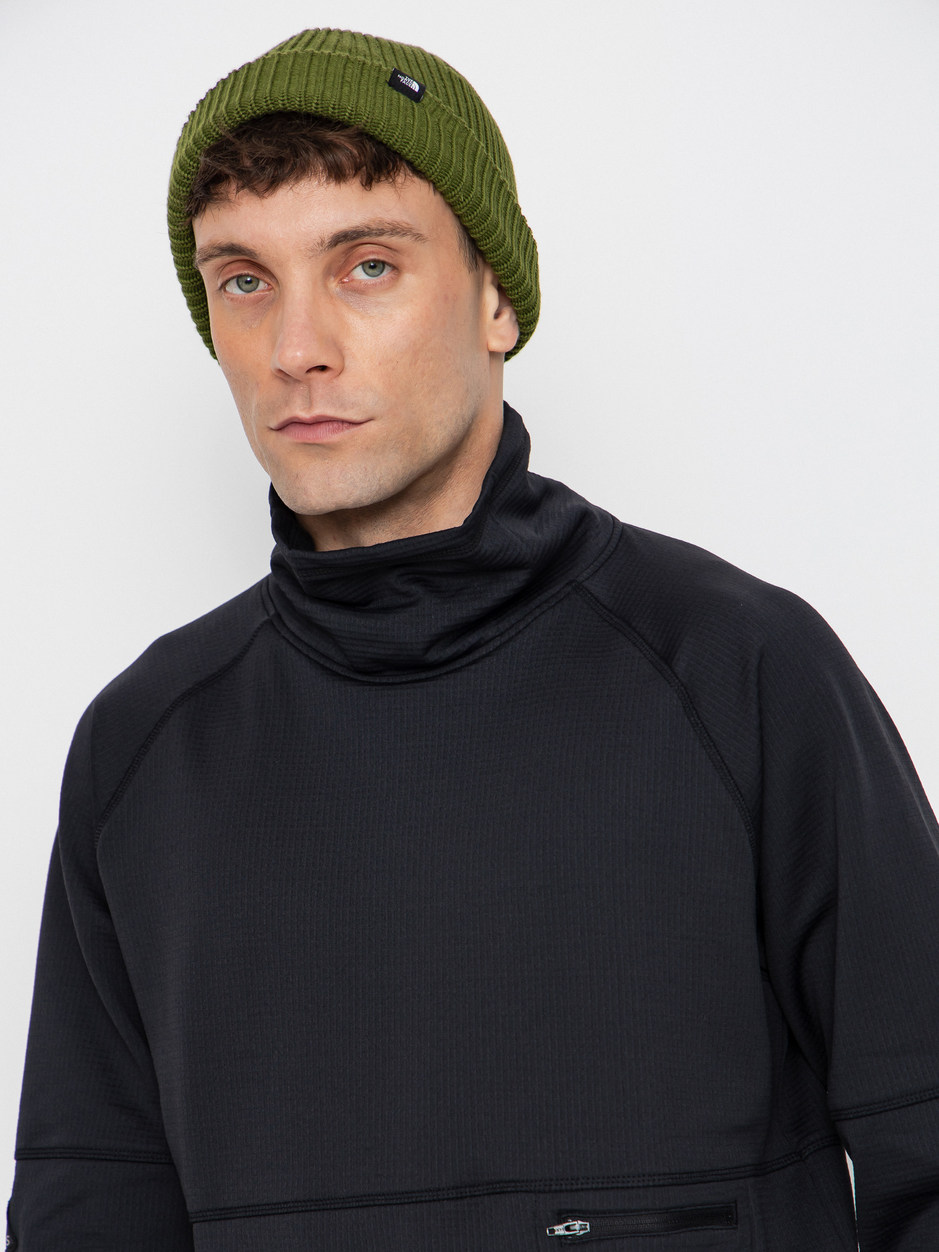 Hanorac Jones Snowboards Flagship Rec Grid 1/2 Zip (stealth black)