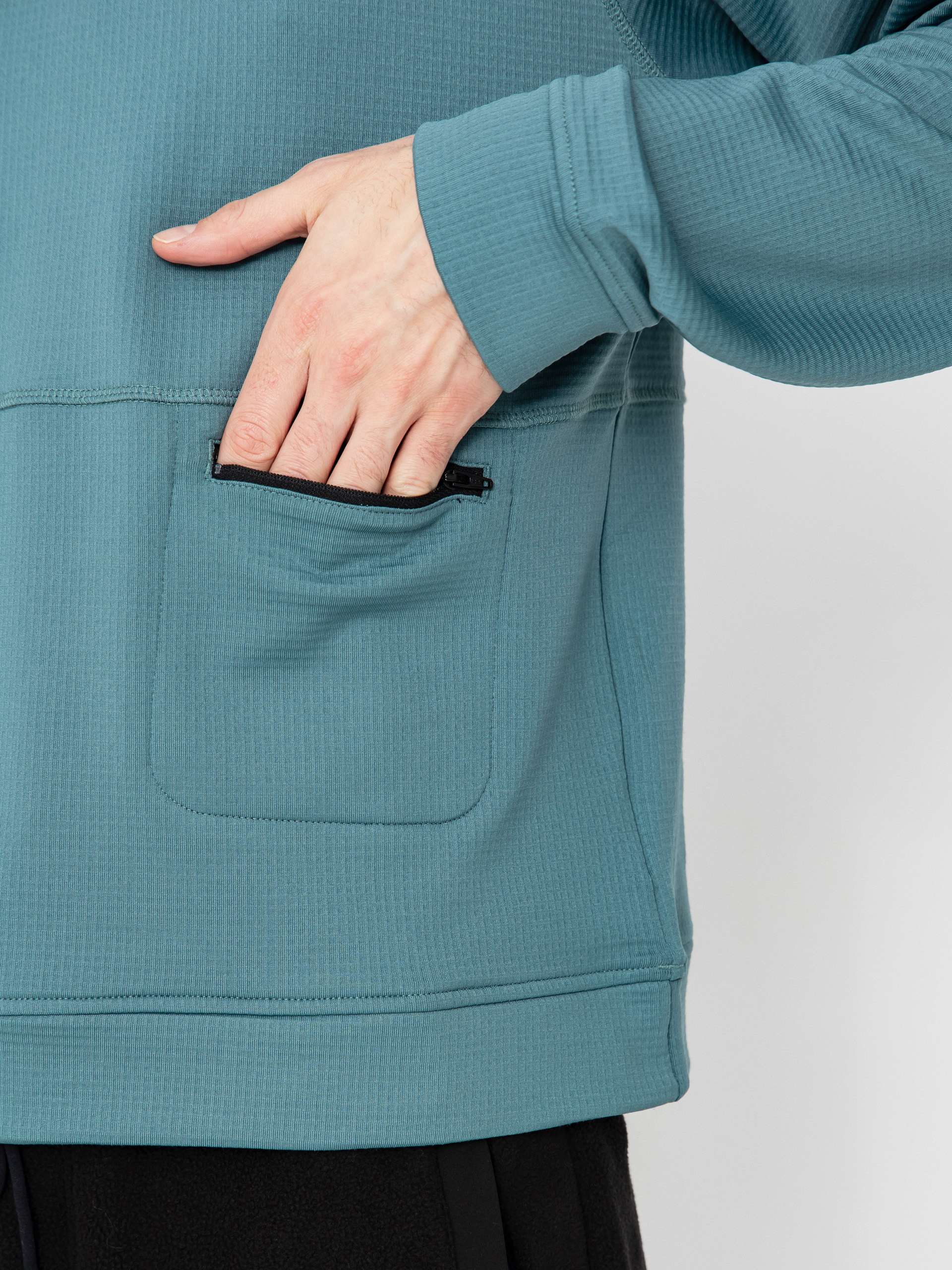 Hanorac Jones Snowboards Flagship Rec Grid 1/2 Zip (atlantic blue)