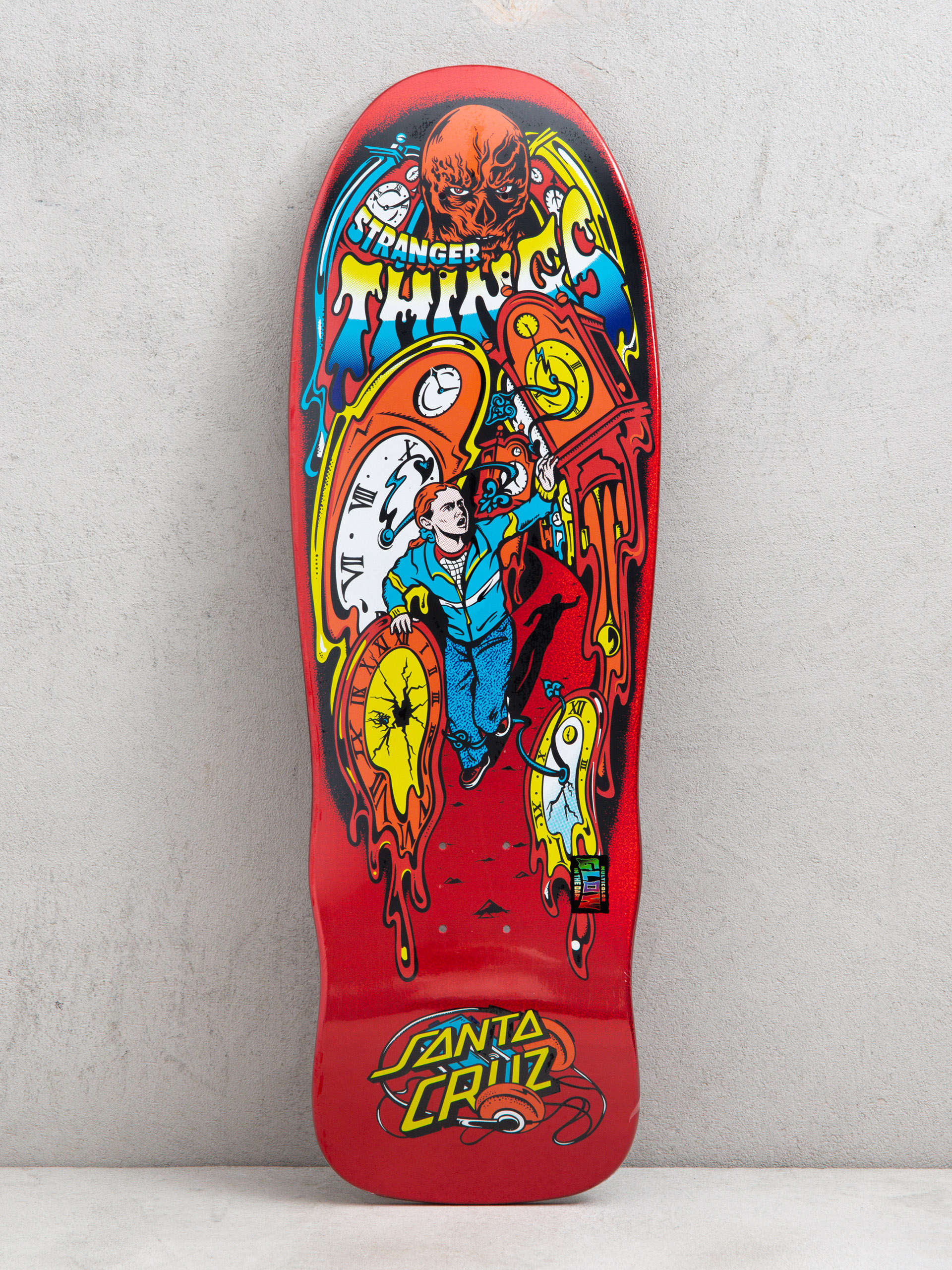 Placă Santa Cruz X Stranger Things Grabke Max Melting Clock