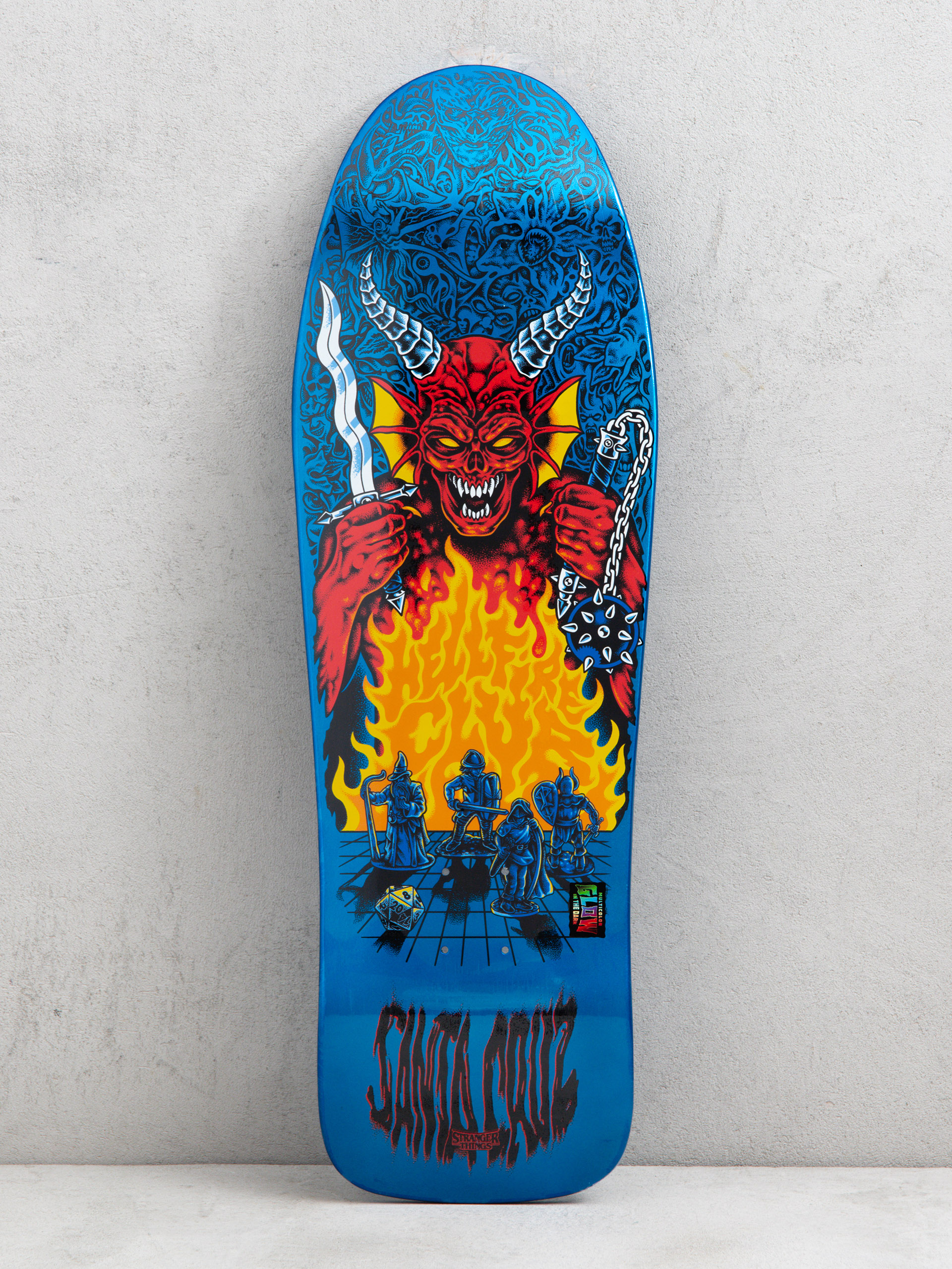 Placă Santa Cruz X Stranger Things Knox Hellfire Pit