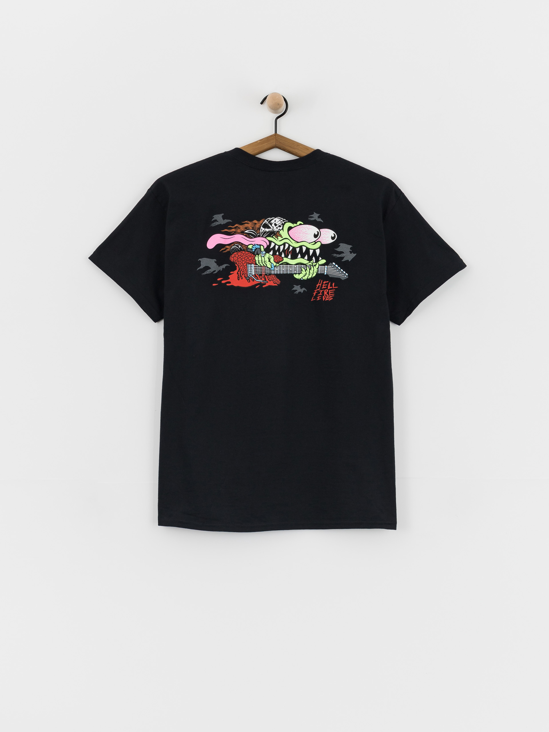 Tricou Santa Cruz X Stranger Things Eddie Slasher (black)