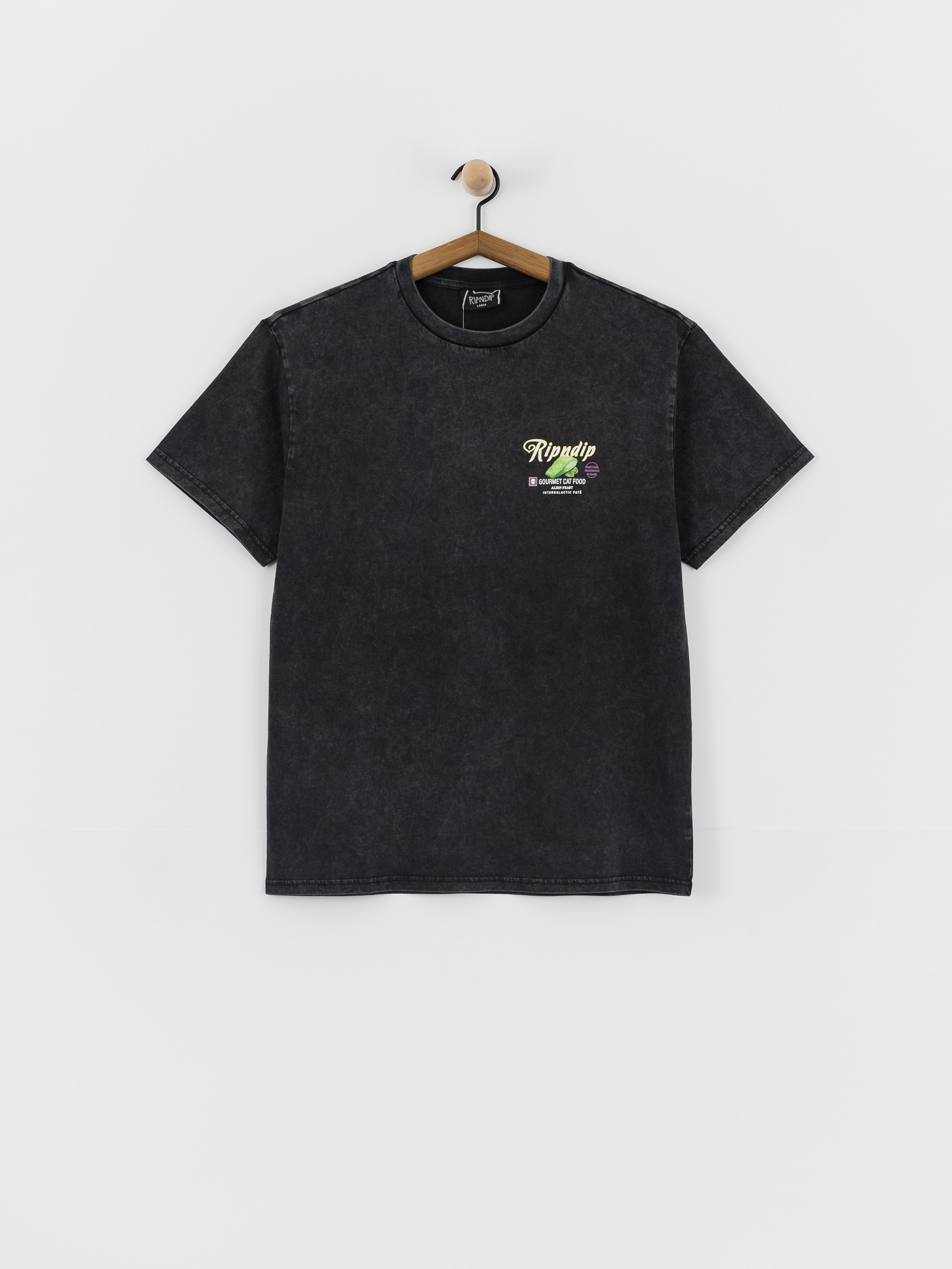 Tricou RipNDip Gourmet Cat Food (black vintage wash)