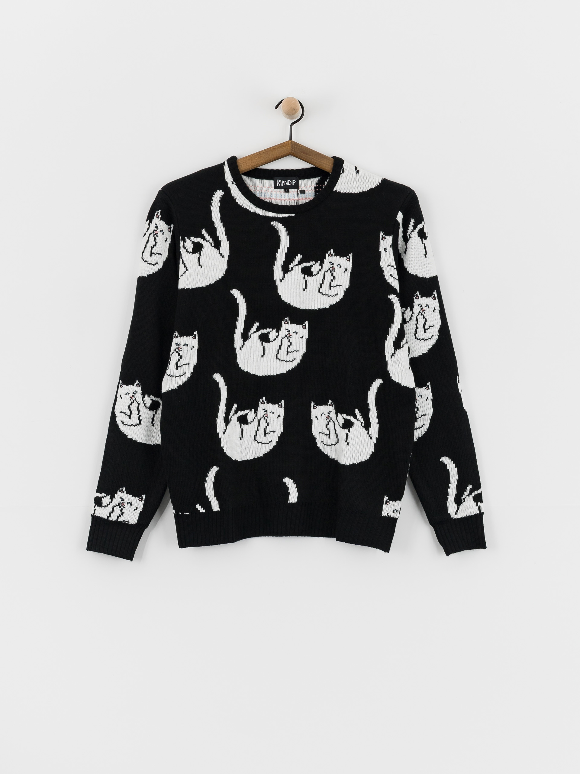 Pulover RipNDip Falling For Nermal Knit (black)
