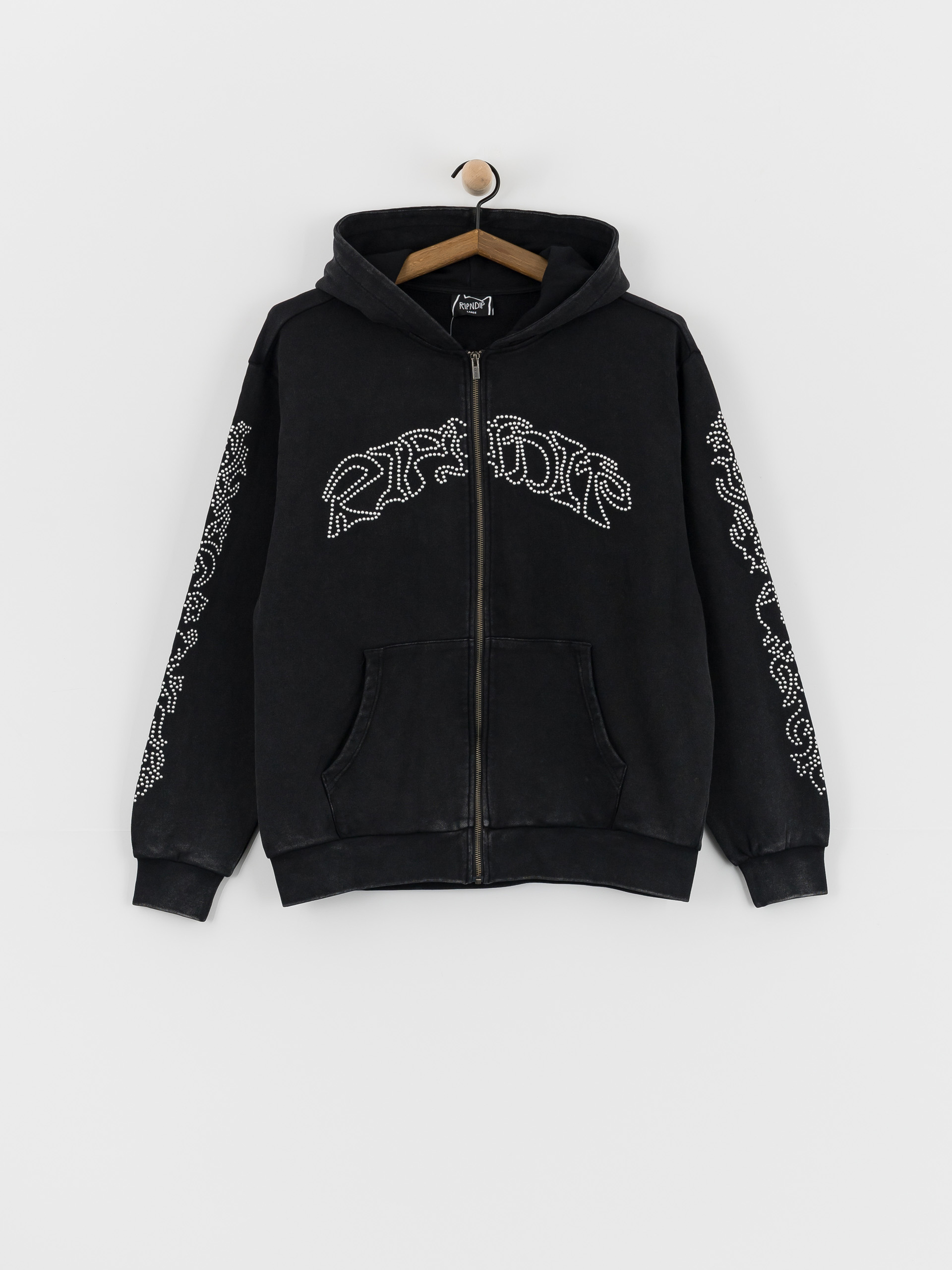 Hanorac cu glugă RipNDip Pretty Flacko Zip HD (black/charcoal)