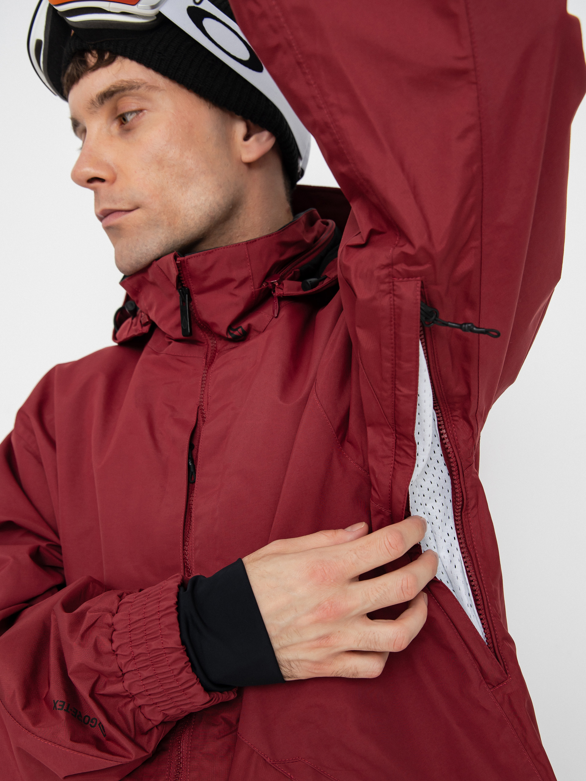 Pentru bărbați Geacă de snowboard Volcom Longo Gore Tex (burnt red)