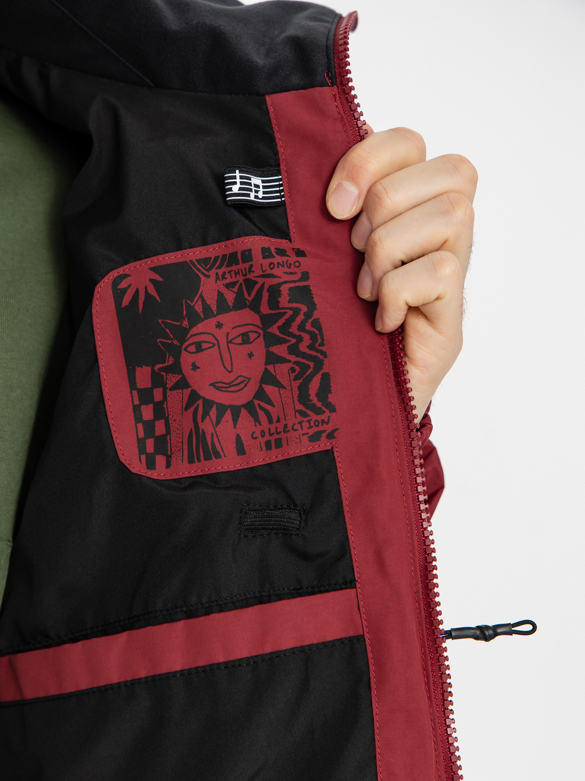 Pentru bărbați Geacă de snowboard Volcom Longo Gore Tex (burnt red)