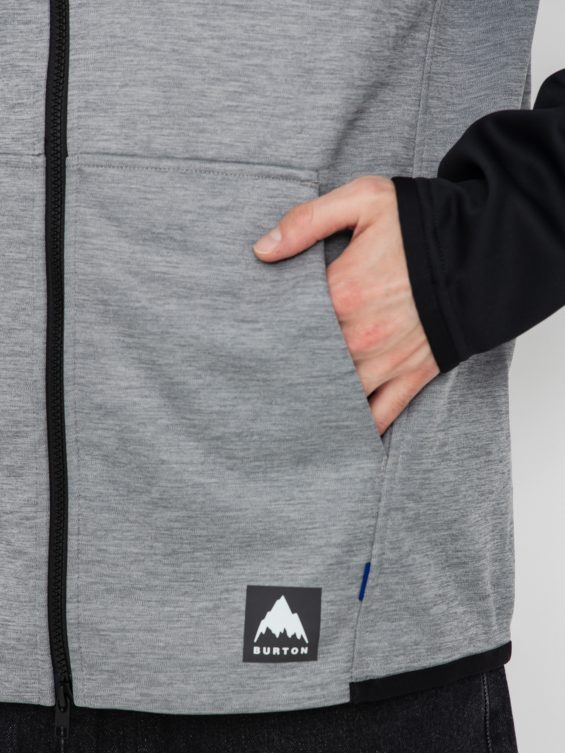 Pentru bărbați Hanorac termic Burton Crown ZHD (gray heather/true black)