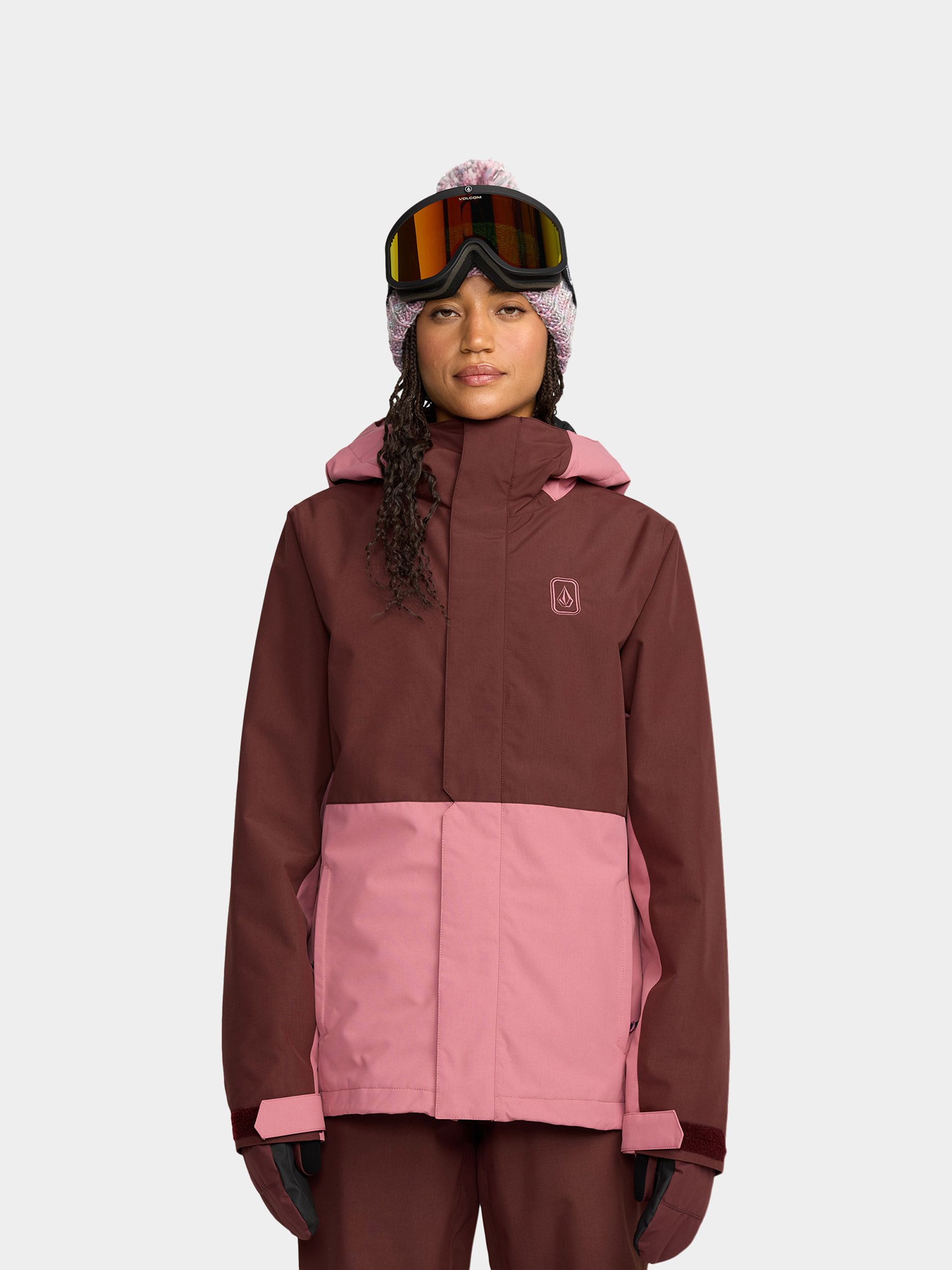 Geacă de snowboard Volcom Bolt Ins Wmn (oxblood)