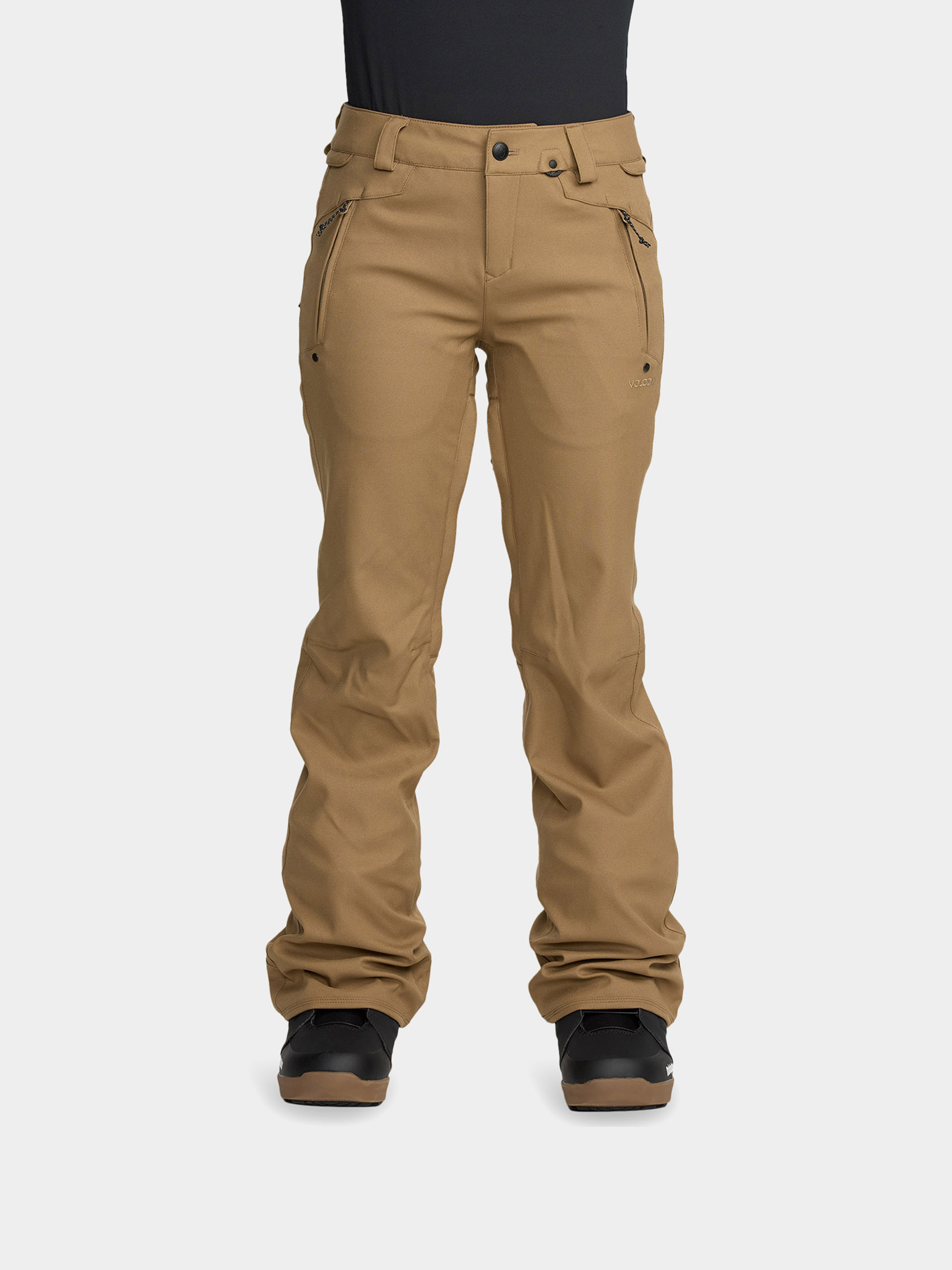 Pantaloni pentru snowboard Volcom Genus Stretch Wmn (bronze)