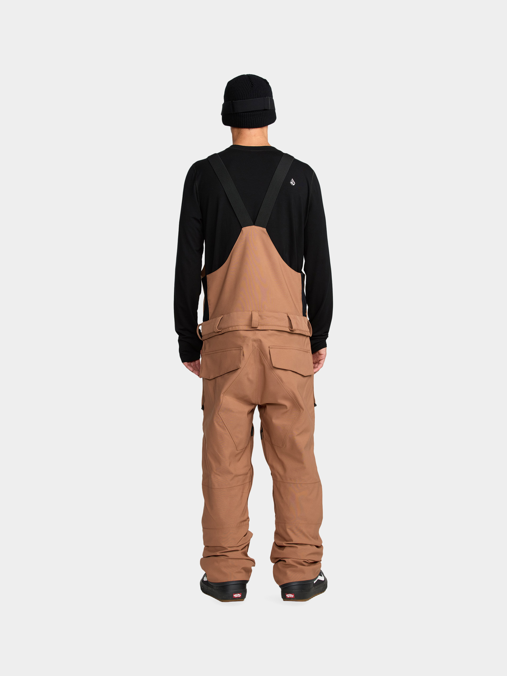 Pentru bărbați Pantaloni pentru snowboard Volcom Roan Bib Overall (terra brown)