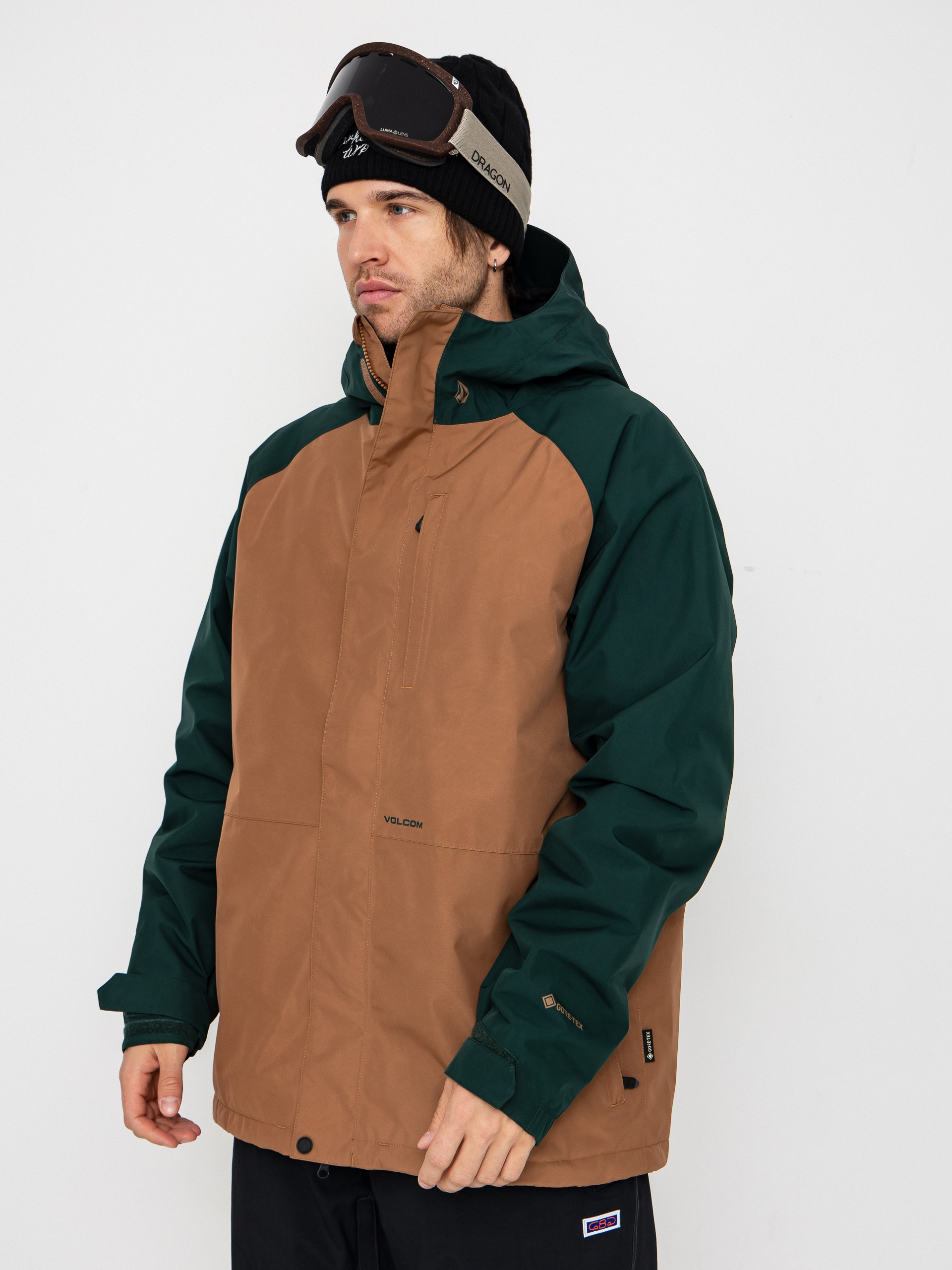 Pentru bărbați Geacă de snowboard Volcom Dua Ins Gore Tex (terra brown)