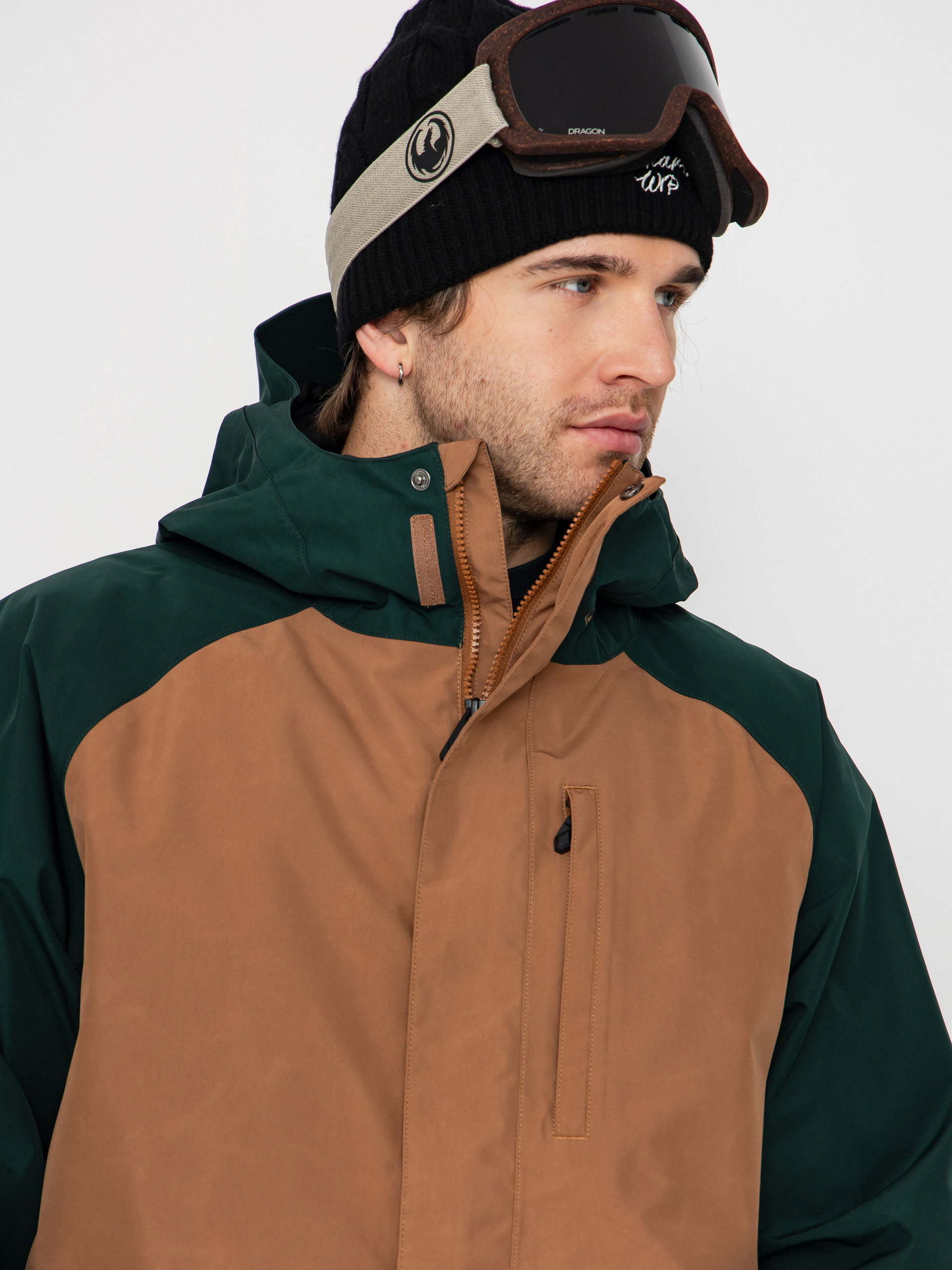 Pentru bărbați Geacă de snowboard Volcom Dua Ins Gore Tex (terra brown)