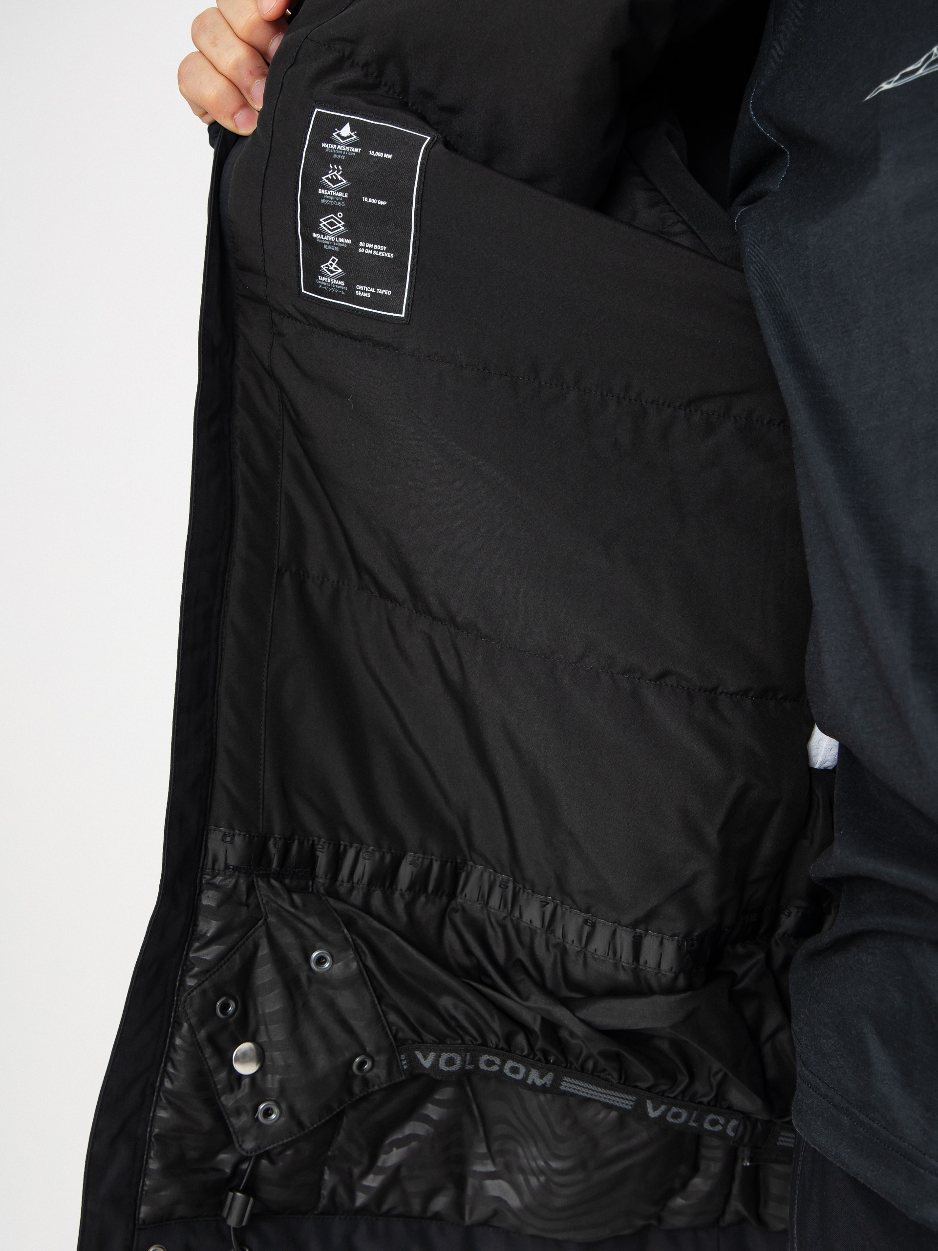 Pentru bărbați Geacă de snowboard Volcom Primry Ins (black)