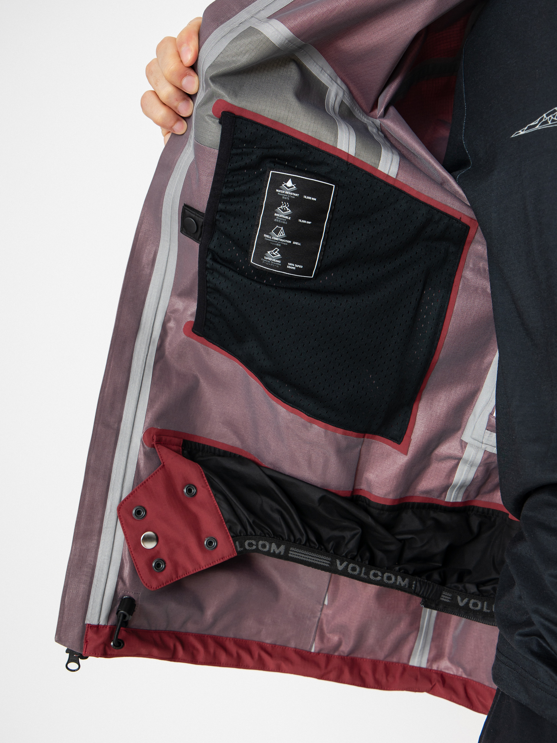 Pentru bărbați Geacă de snowboard Volcom Arthur 3L (burnt red)