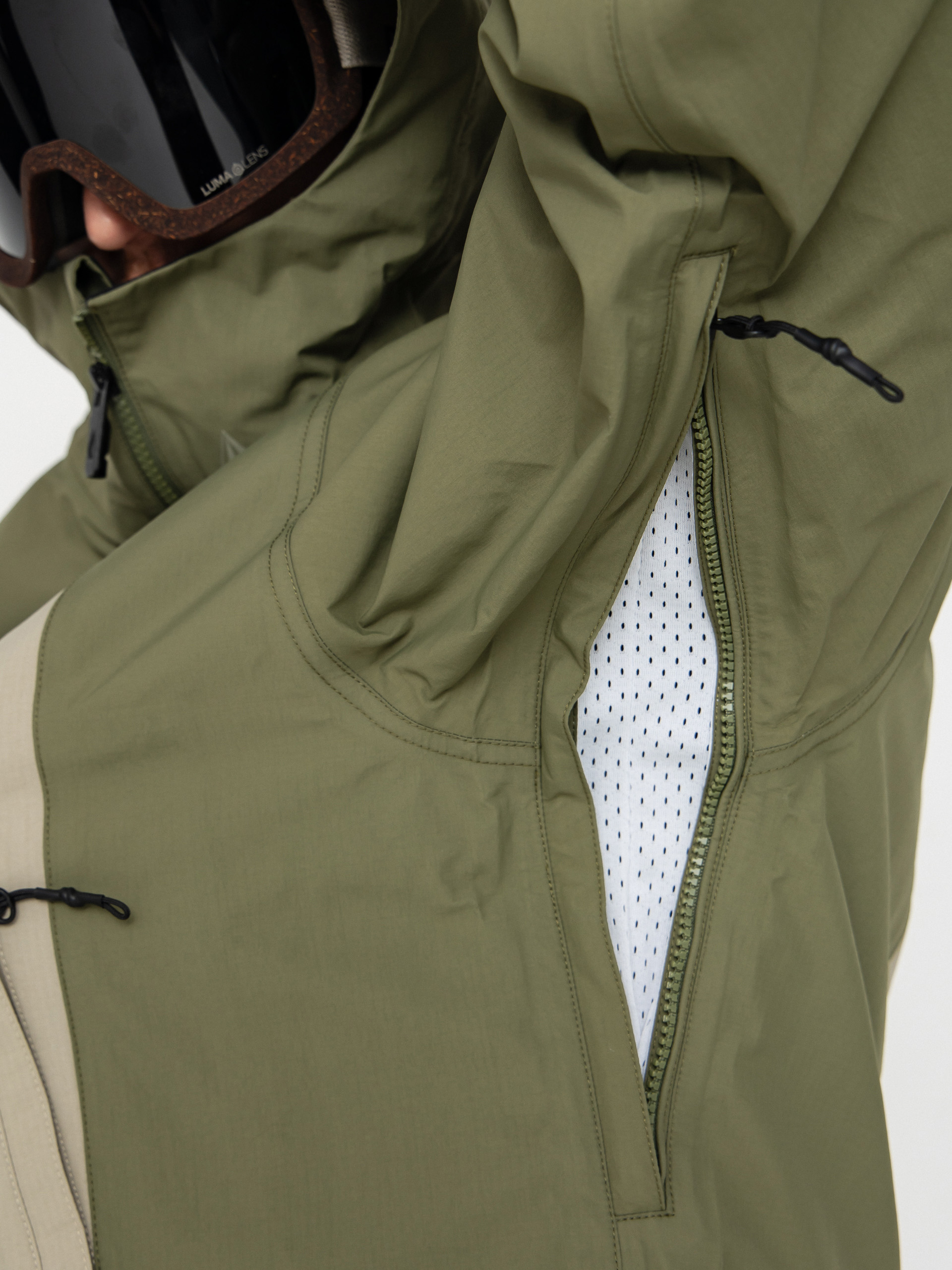 Pentru bărbați Geacă de snowboard Volcom Arthur 3L (dark olive)