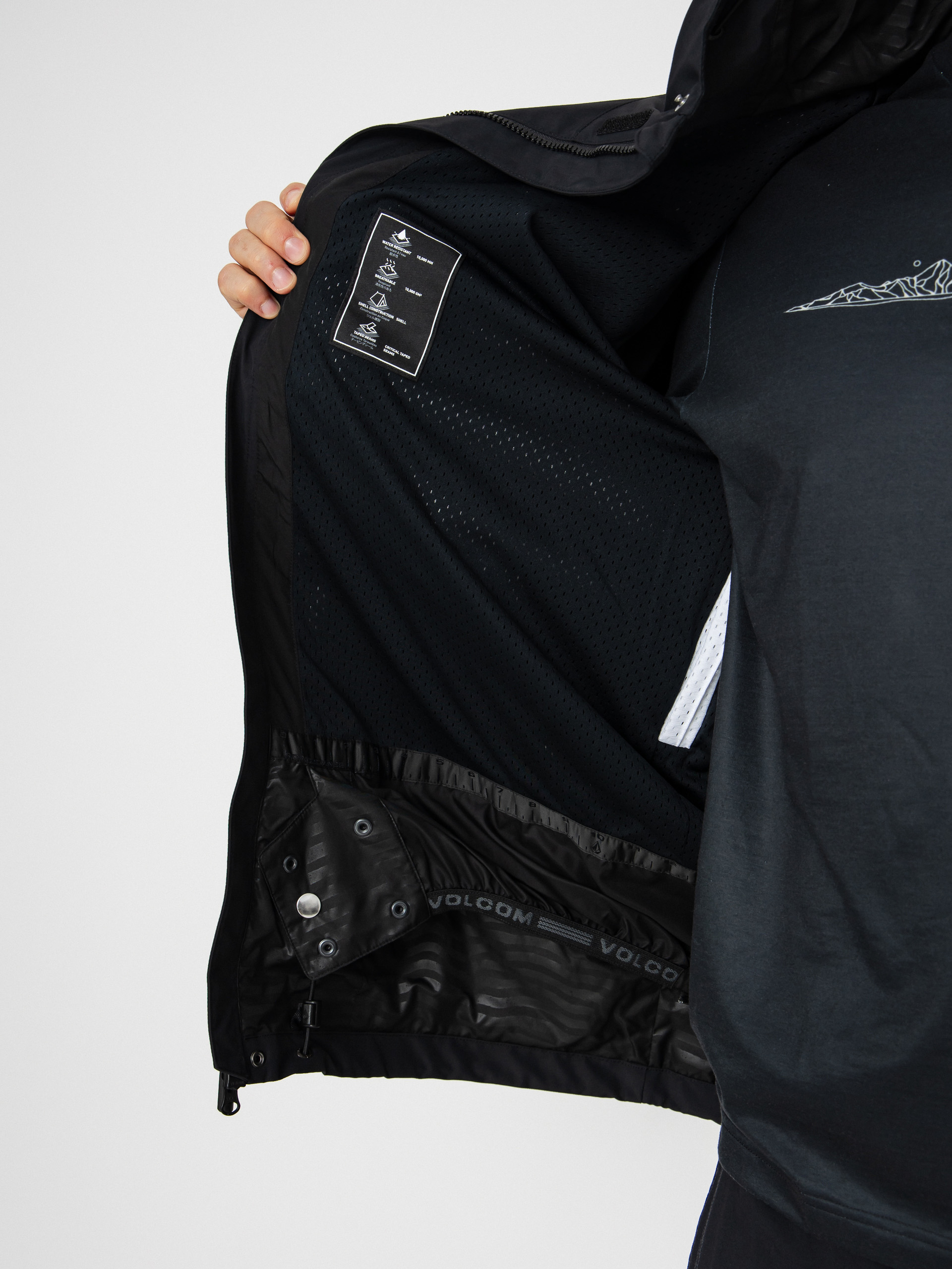 Pentru bărbați Geacă de snowboard Volcom Primry (black)