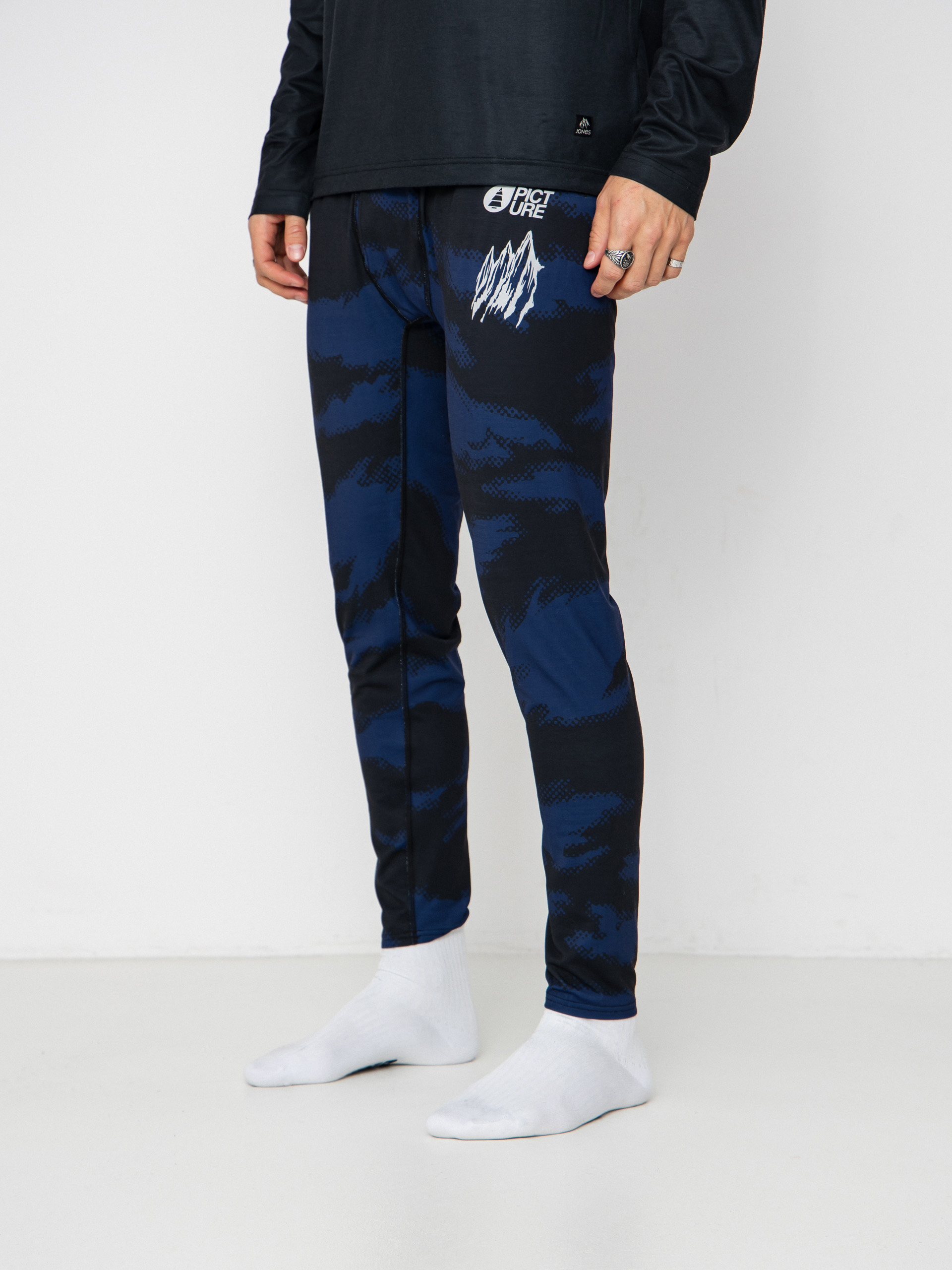 Pentru bărbați Colanți termici Picture Lhotse Printed (retro fusion print)