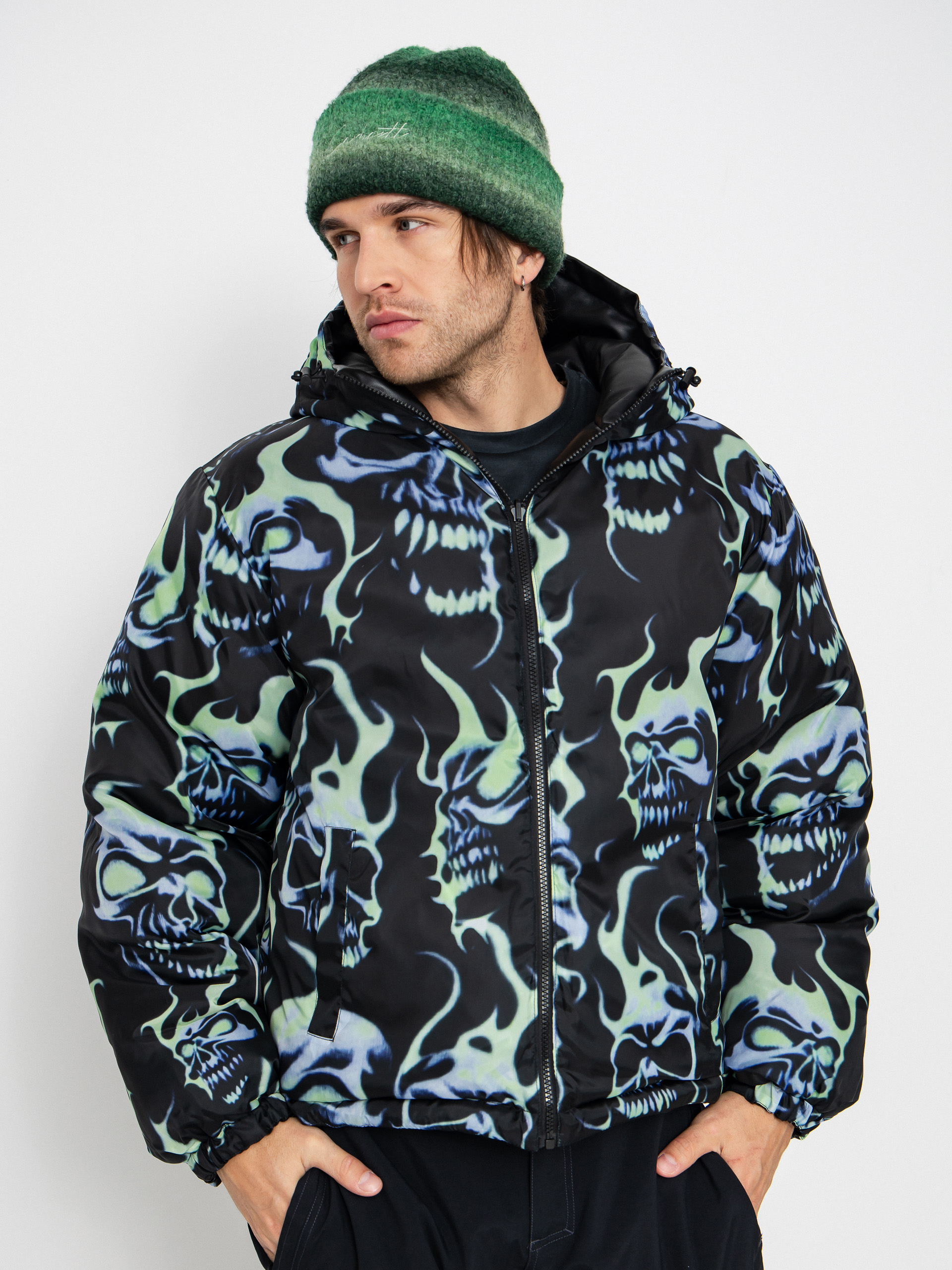 Geacă Wasted Paris Skull Puffer (black)