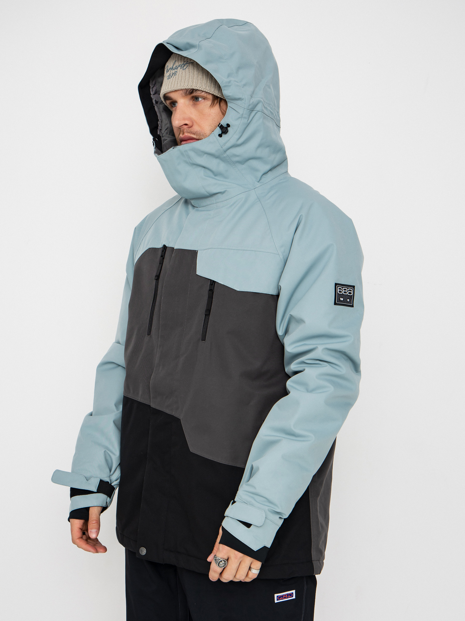 Pentru bărbați Geacă de snowboard 686 Geo Insulated (dusty marine colorblock)