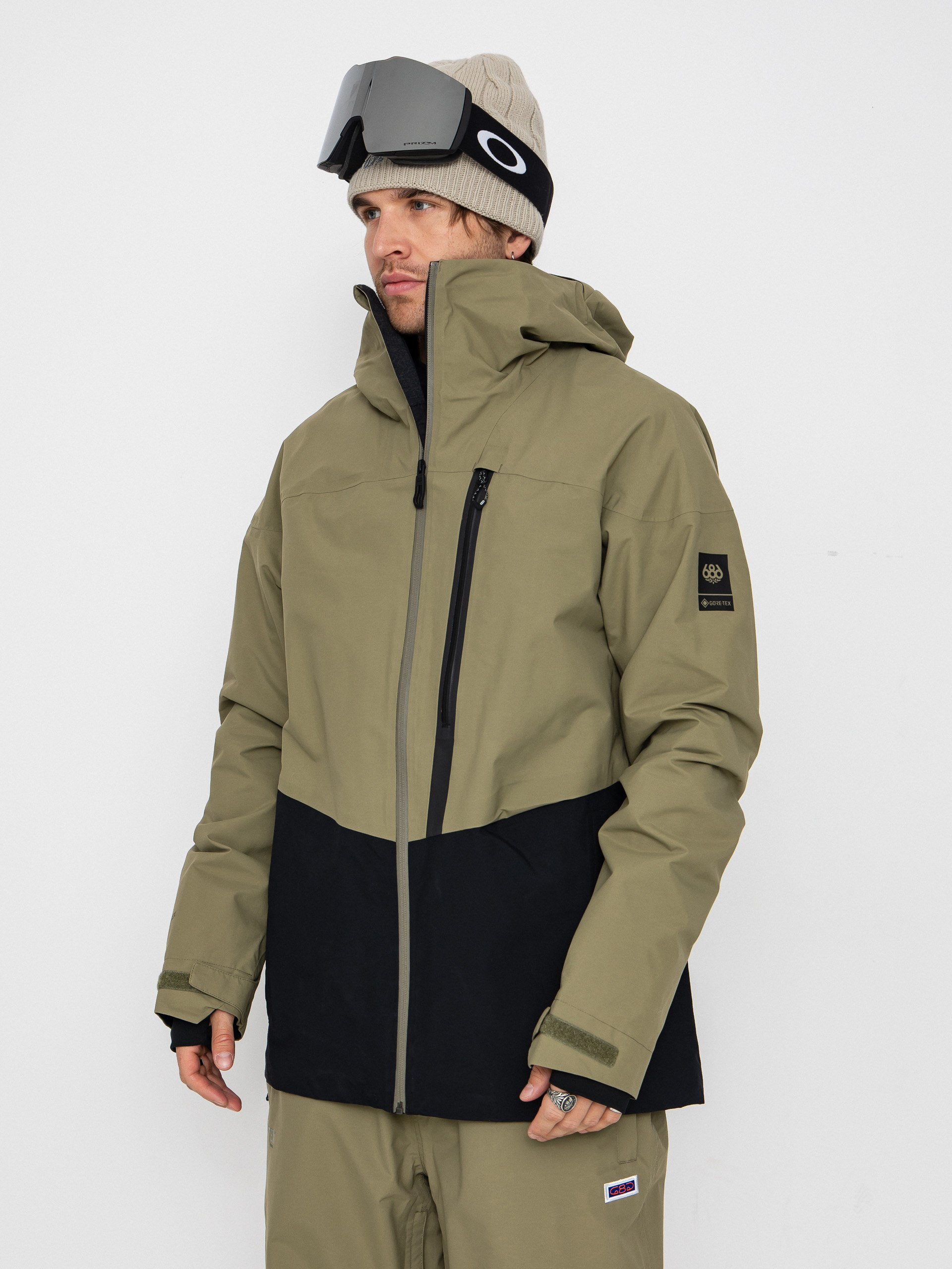 Pentru bărbați Geacă de snowboard 686 Gore-TeX GT Thermagraph (sage colorblock)