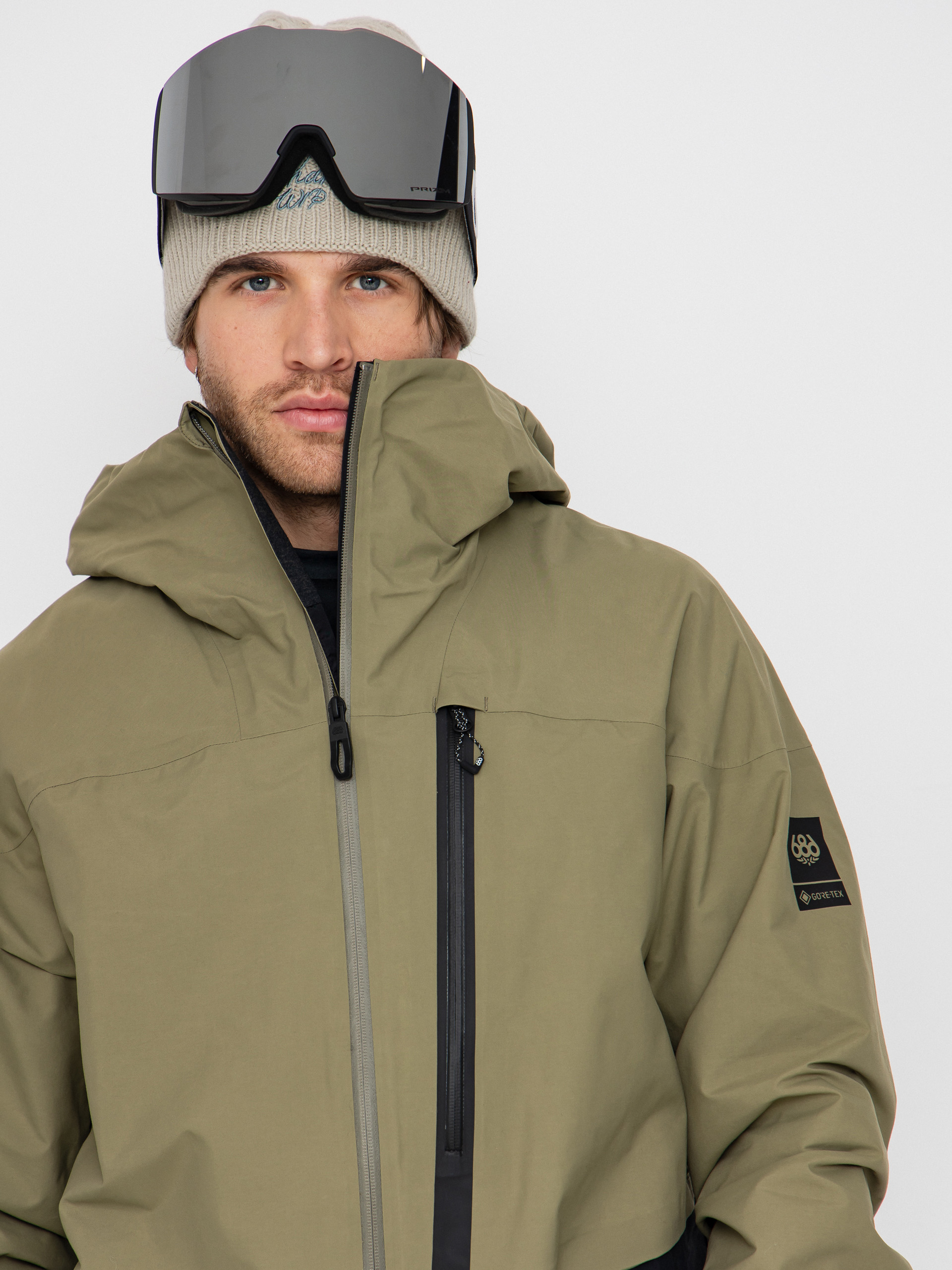 Pentru bărbați Geacă de snowboard 686 Gore-TeX GT Thermagraph (sage colorblock)