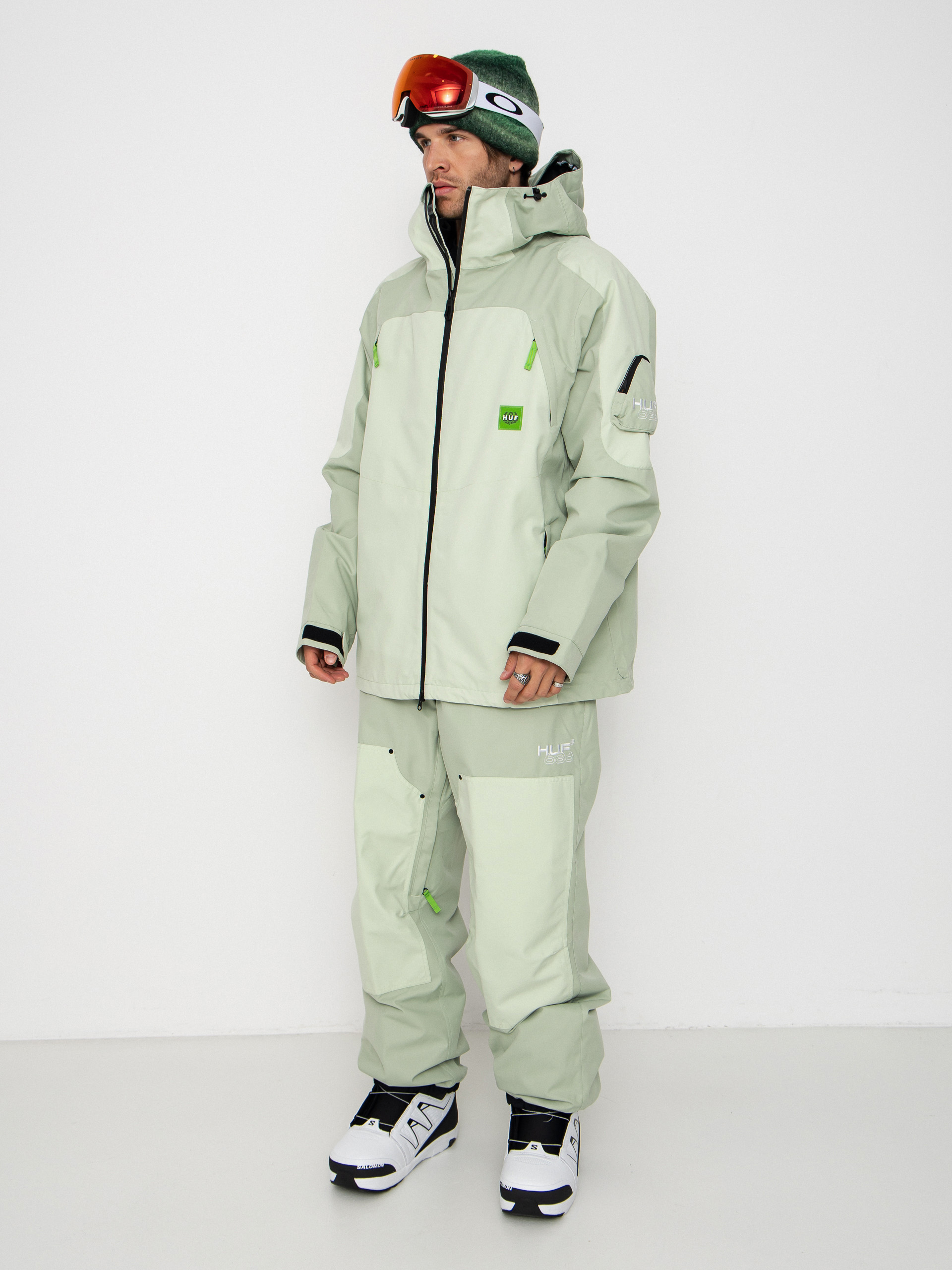 Geacă de snowboard 686 X Huf Double H (huf green colorblock)