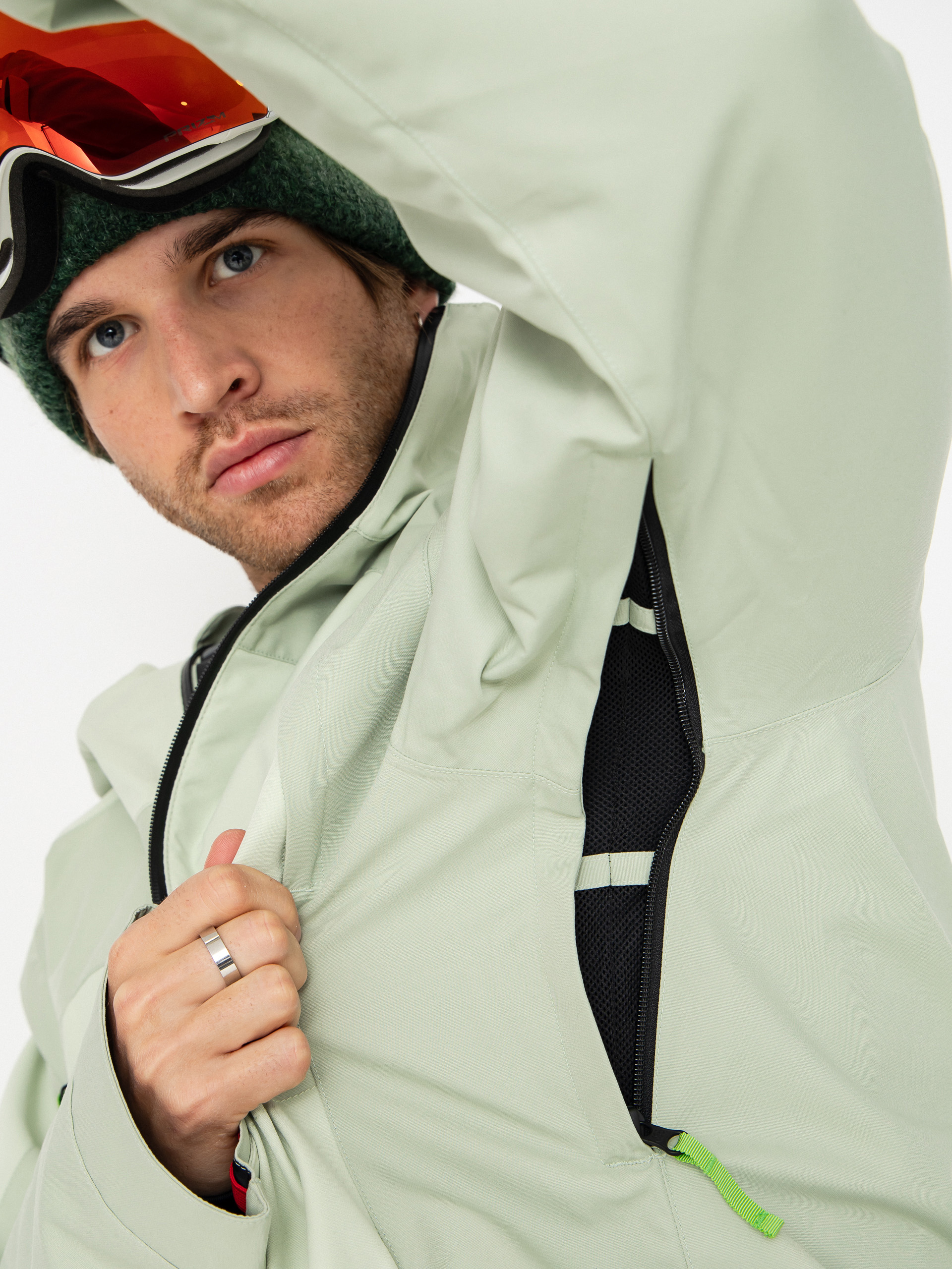 Pentru bărbați Geacă de snowboard 686 X Huf Double H (huf green colorblock)