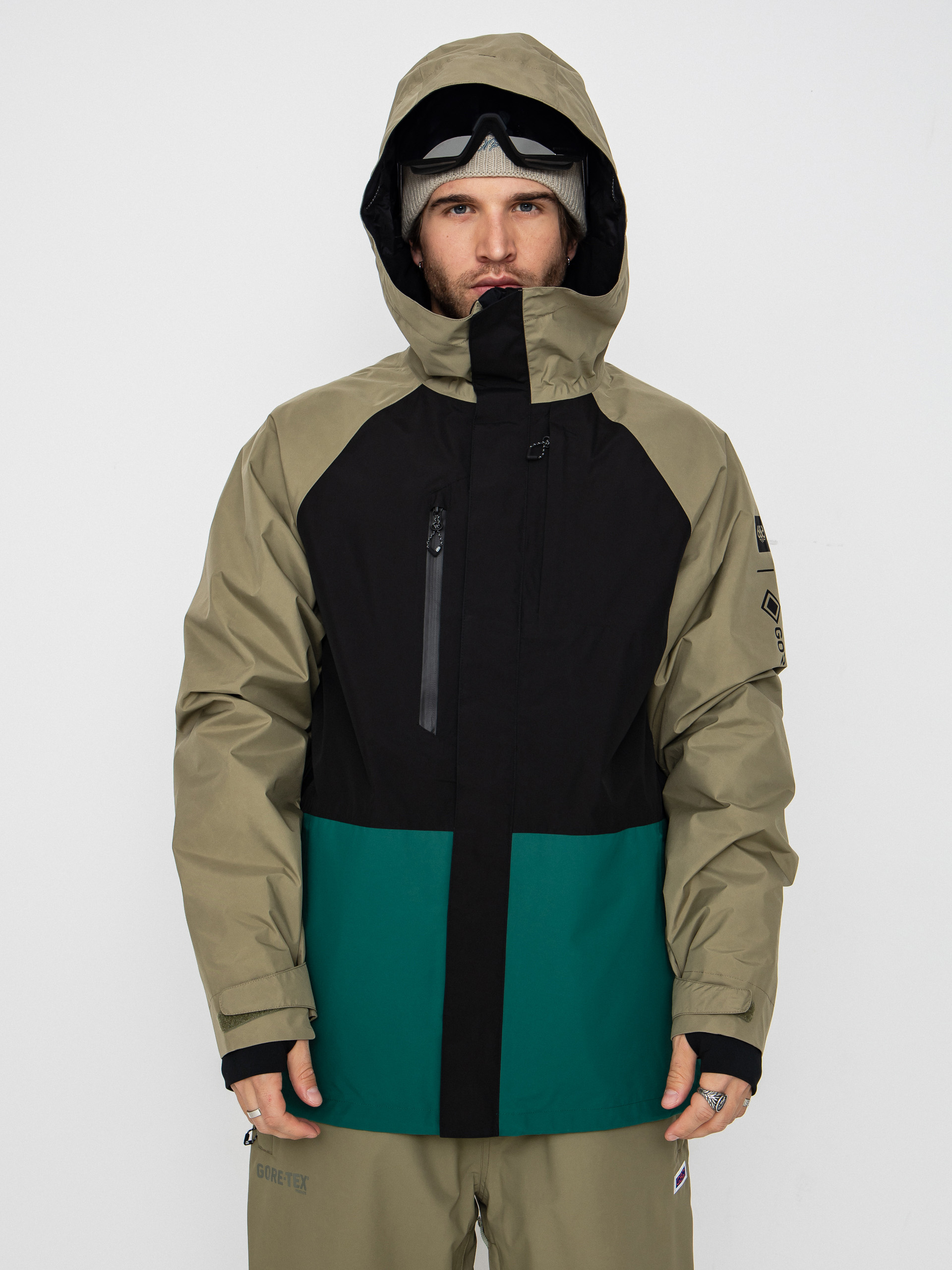 Geacu0103 de snowboard 686 Gore-TeX Core (sage colorblock)