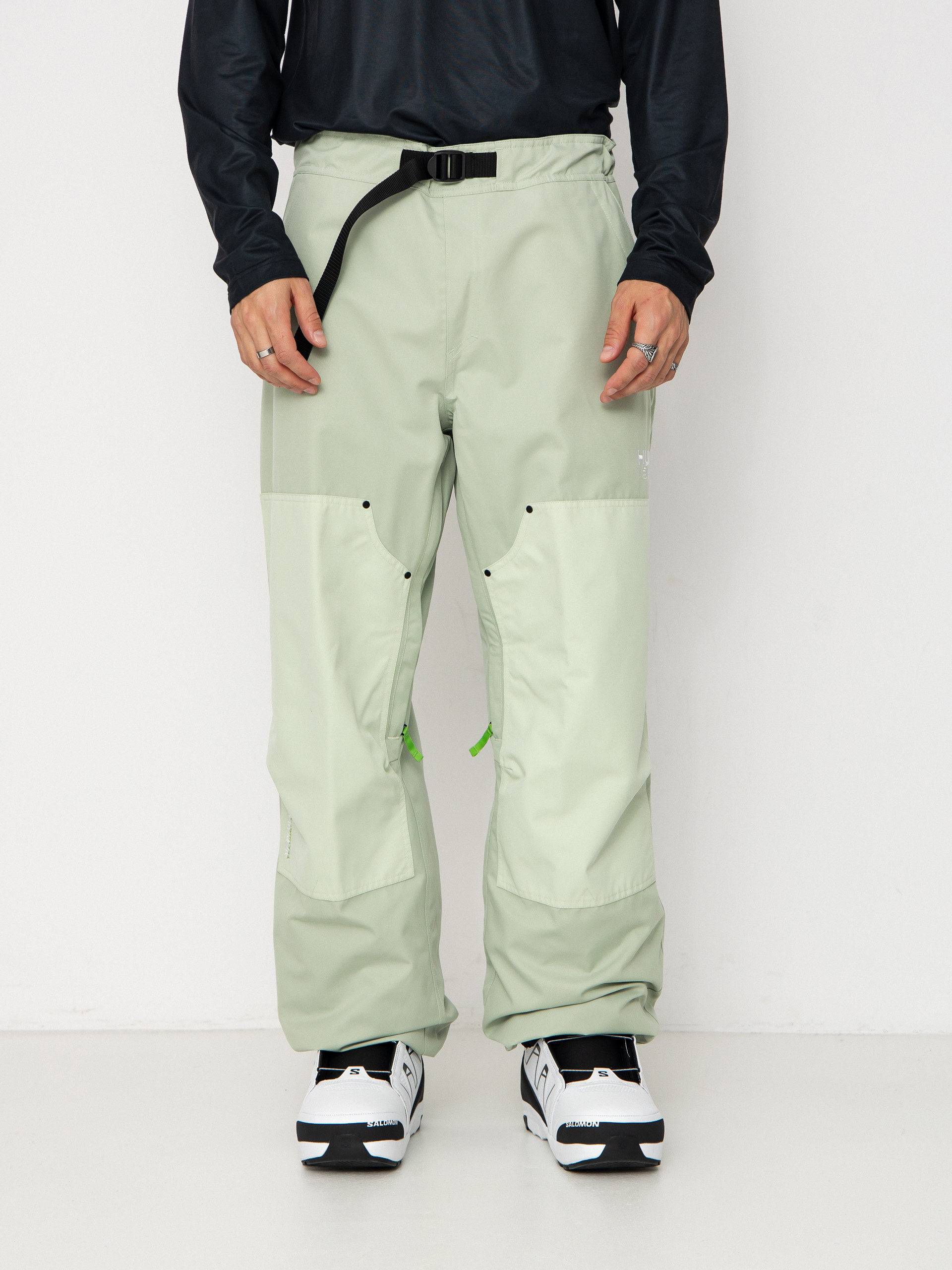 Pentru bărbați Pantaloni pentru snowboard 686 X Huf Double H (huf green colorblock)
