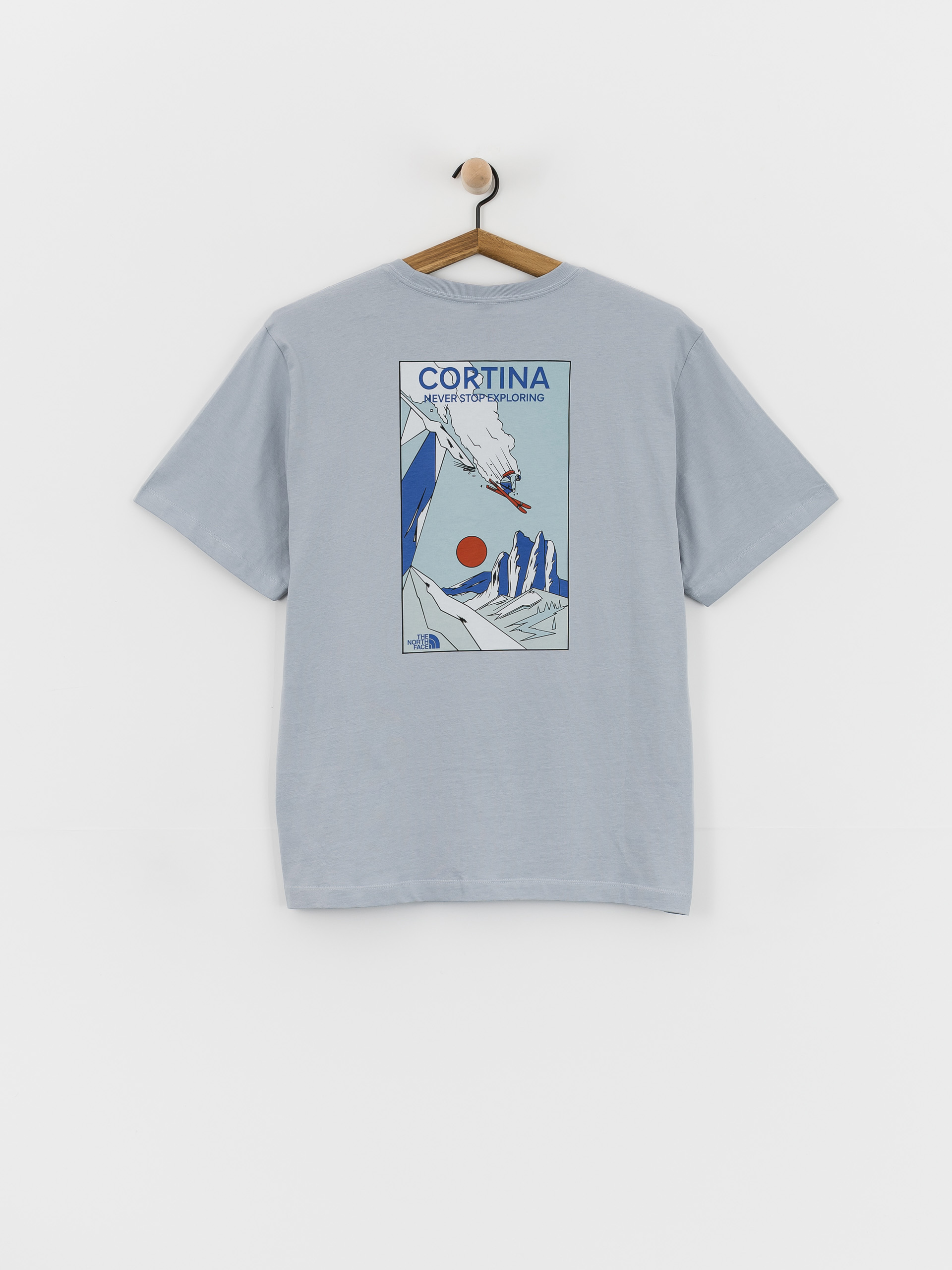 Tricou The North Face Mountain Celebration (frost grey)