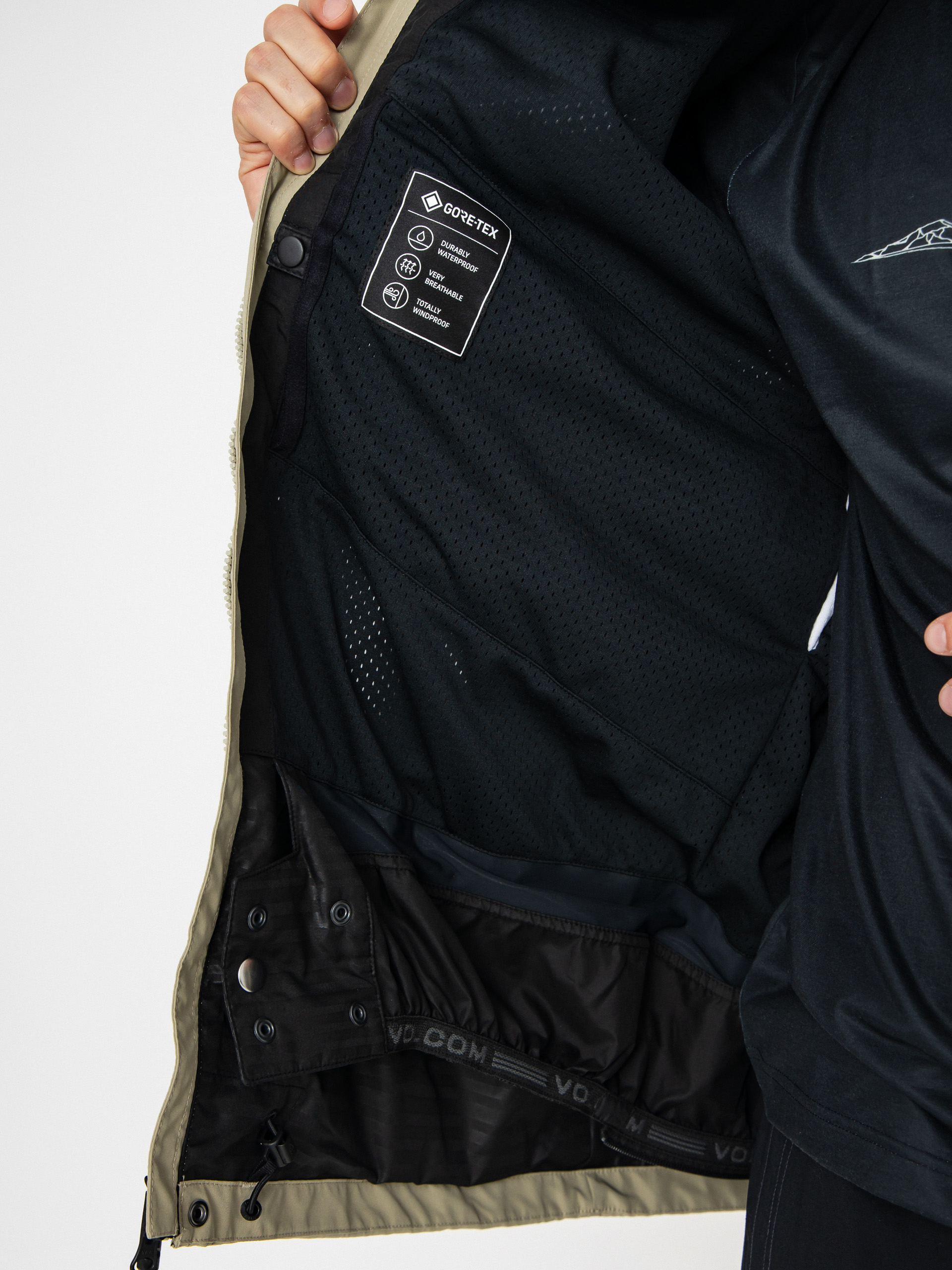 Pentru bărbați Geacă de snowboard Volcom Dua Gore Tex (moss green)