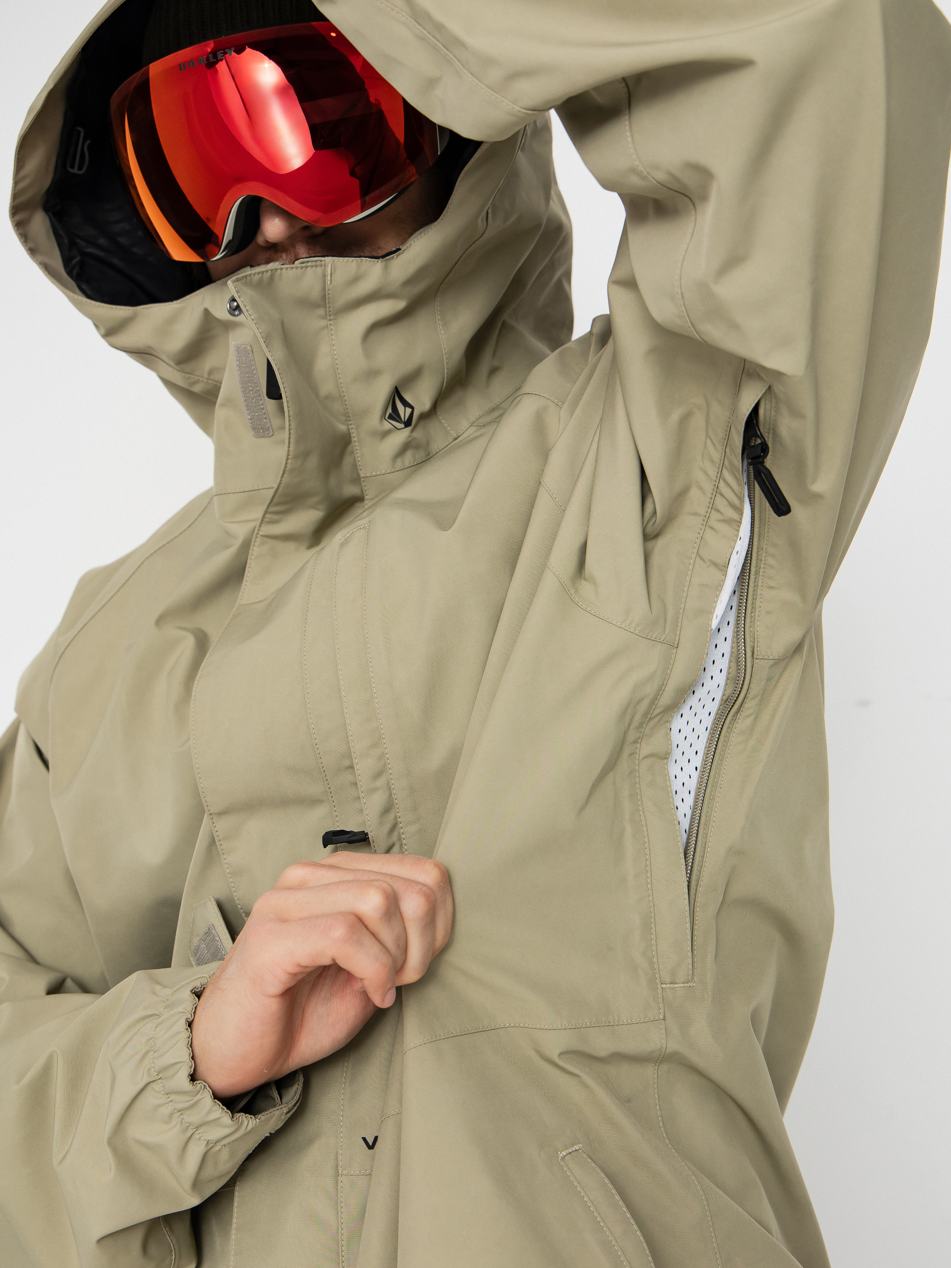 Pentru bărbați Geacă de snowboard Volcom Dua Gore Tex (moss green)
