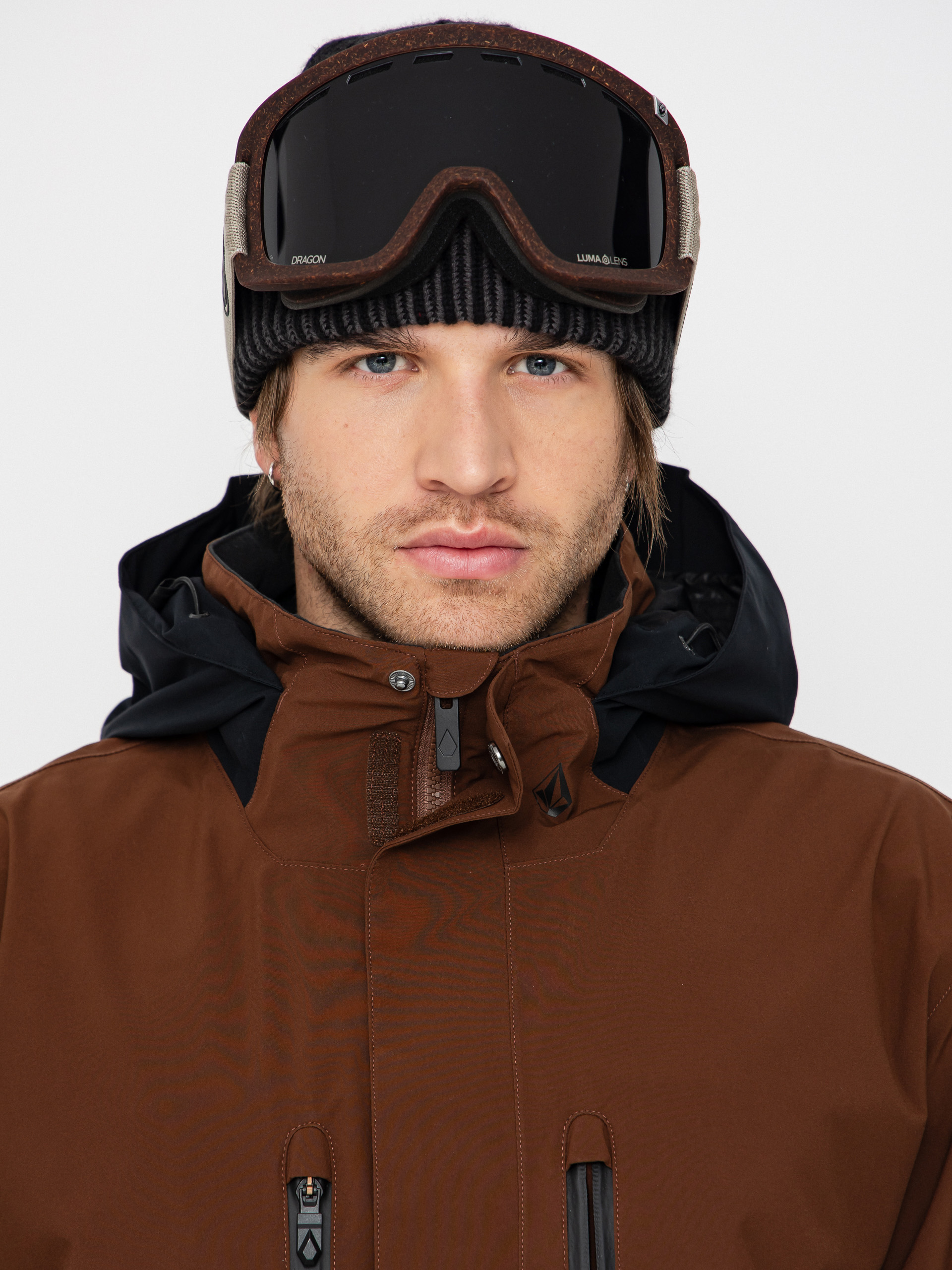 Pentru bărbați Geacă de snowboard Volcom Rnge Stretch 30K (brown)