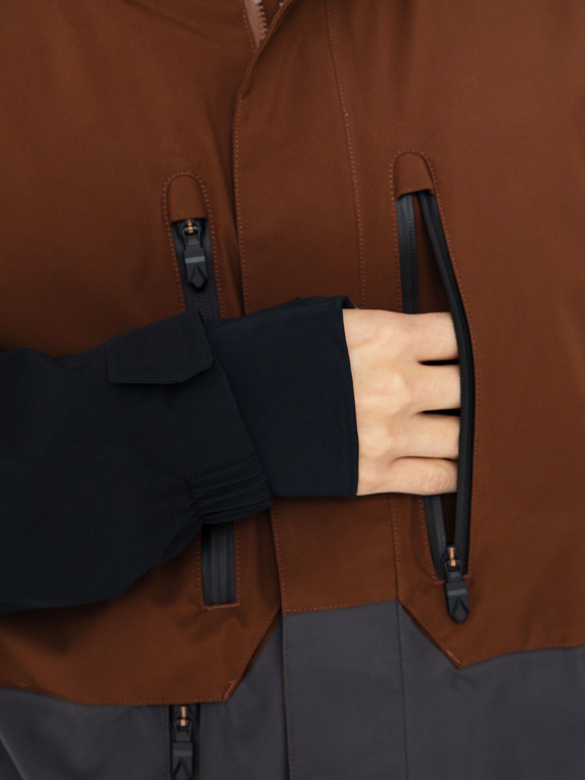 Pentru bărbați Geacă de snowboard Volcom Rnge Stretch 30K (brown)