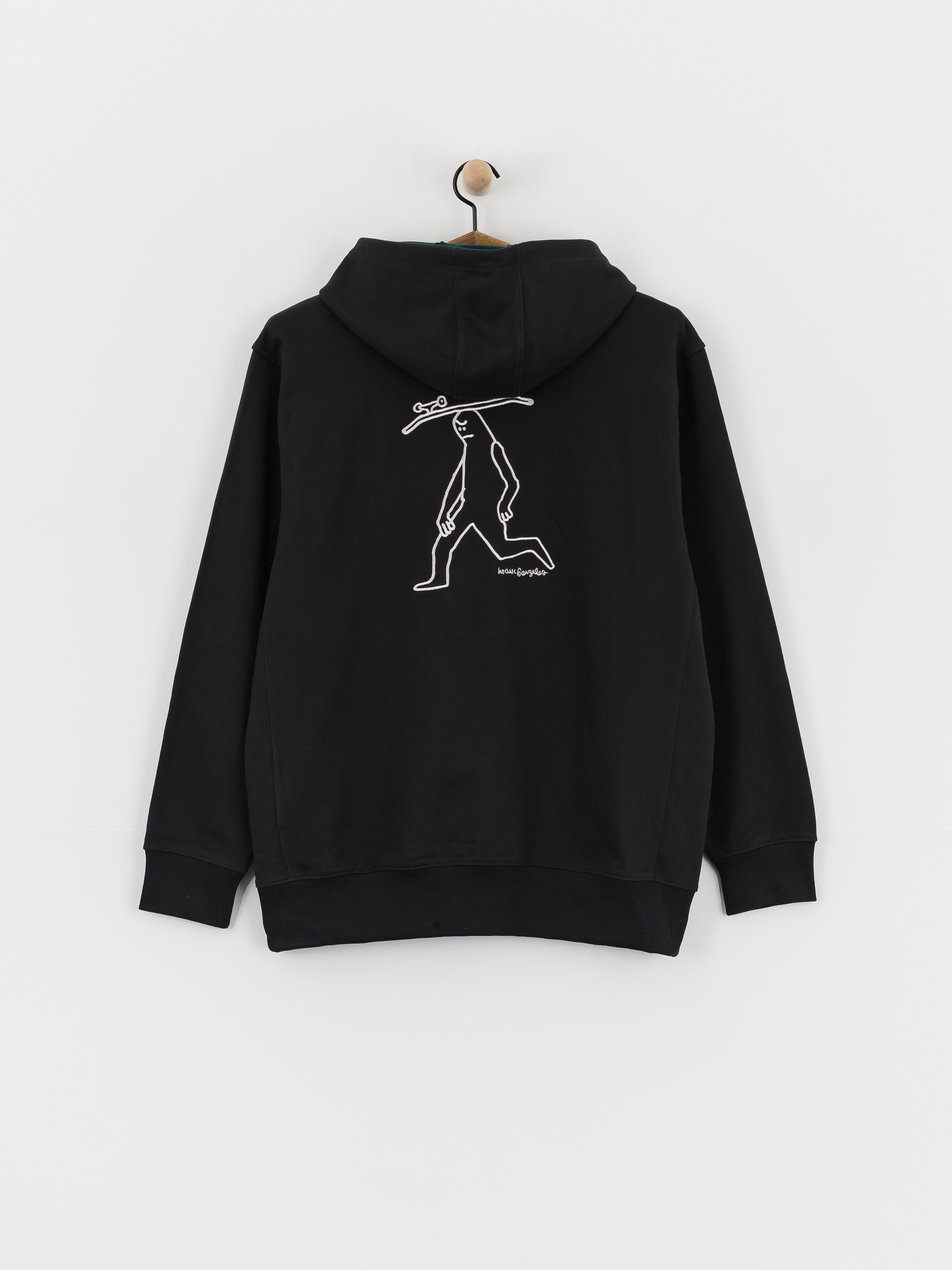 Hanorac cu glugă adidas Gonz Head HD (black/aurivy)