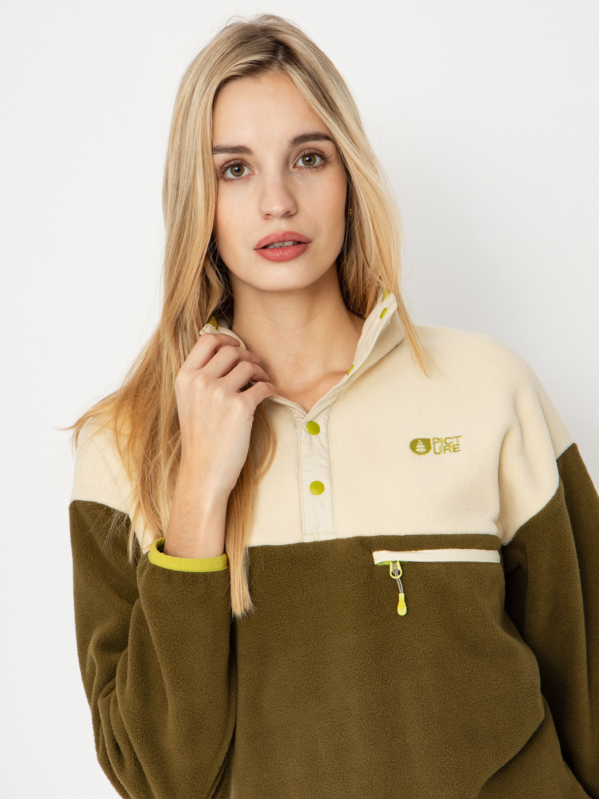 Pentru femei Hanorac din fleece Picture Arcca 1/4 Zip (tobacco)