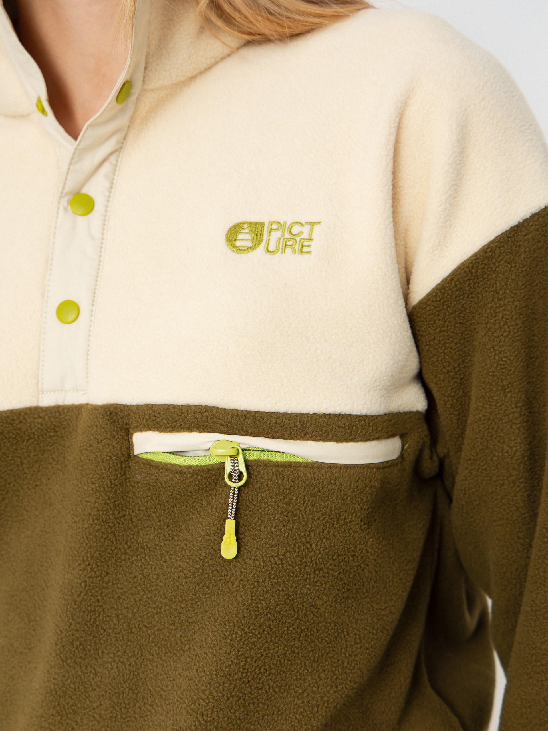 Pentru femei Hanorac din fleece Picture Arcca 1/4 Zip (tobacco)