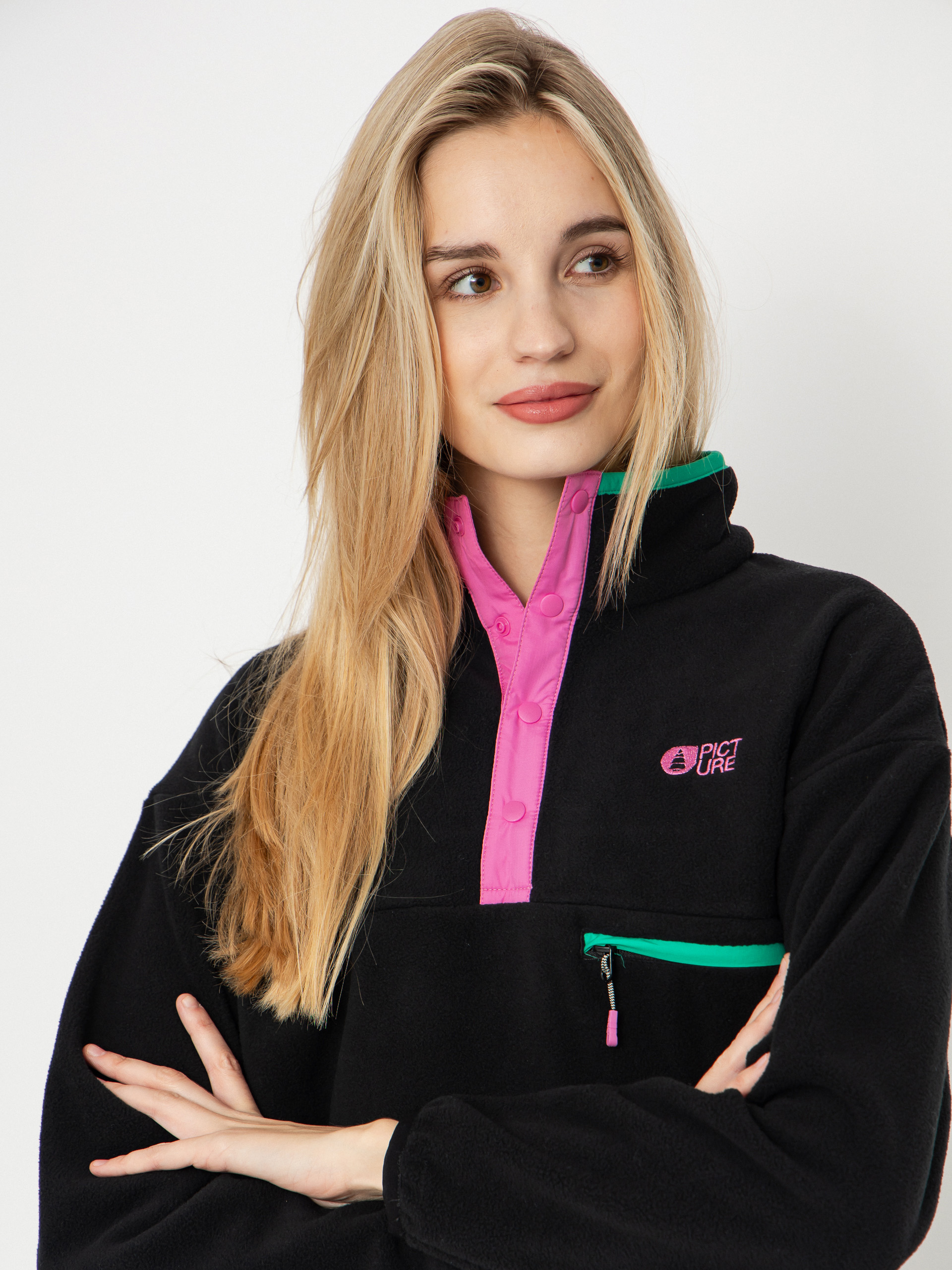 Hanorac din fleece Picture Arcca 1/4 Zip Wmn (black)