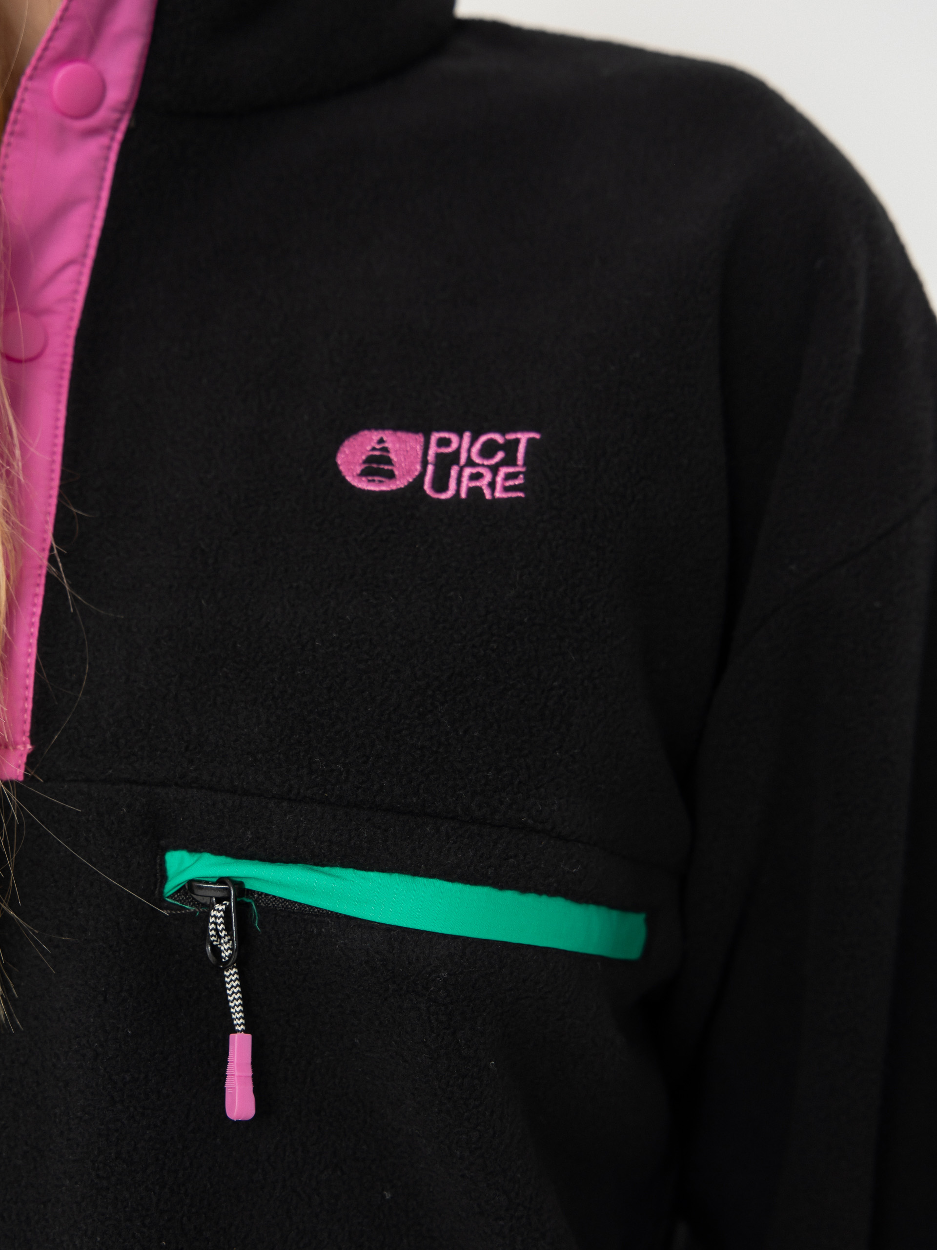 Pentru femei Hanorac din fleece Picture Arcca 1/4 Zip (black)