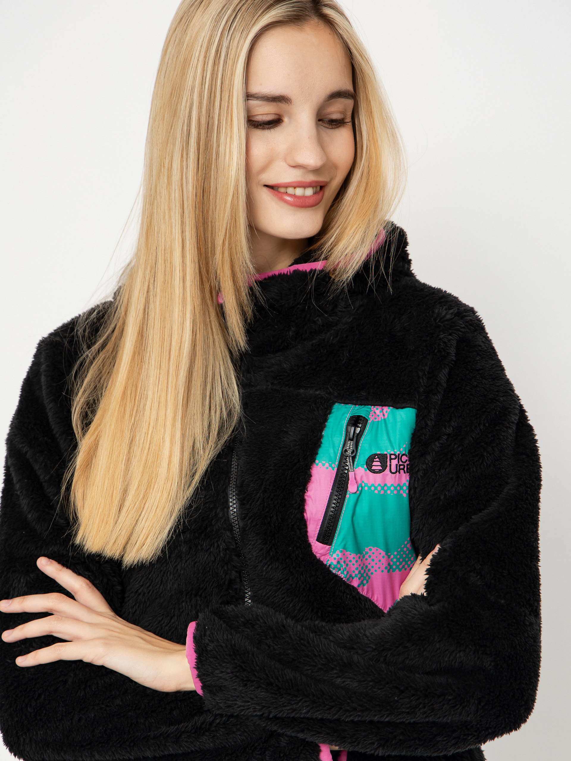 Pentru femei Hanorac din fleece Picture Izimo (black)