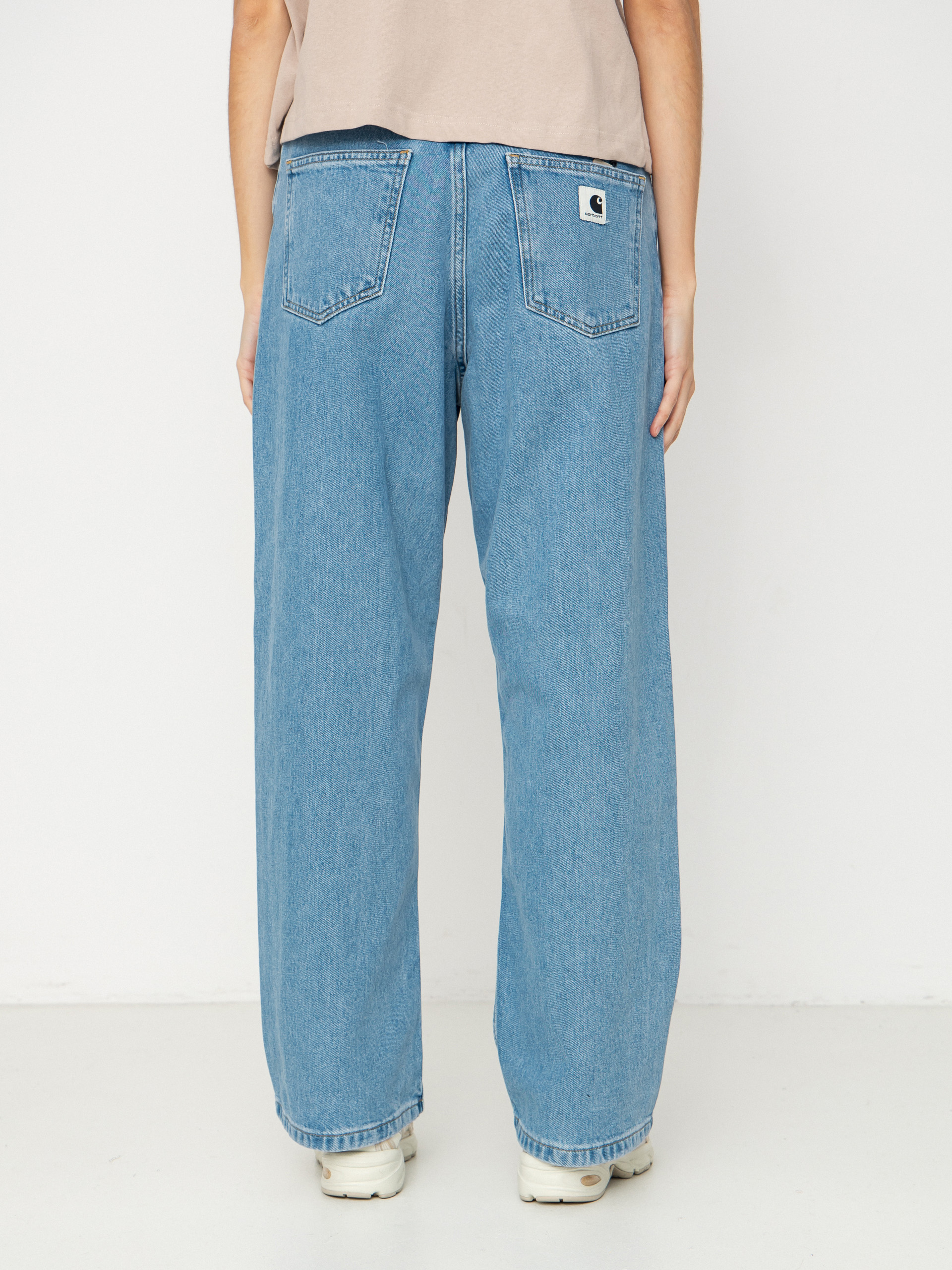 Pantaloni Carhartt WIP Brandon Wmn (blue stone bleched)