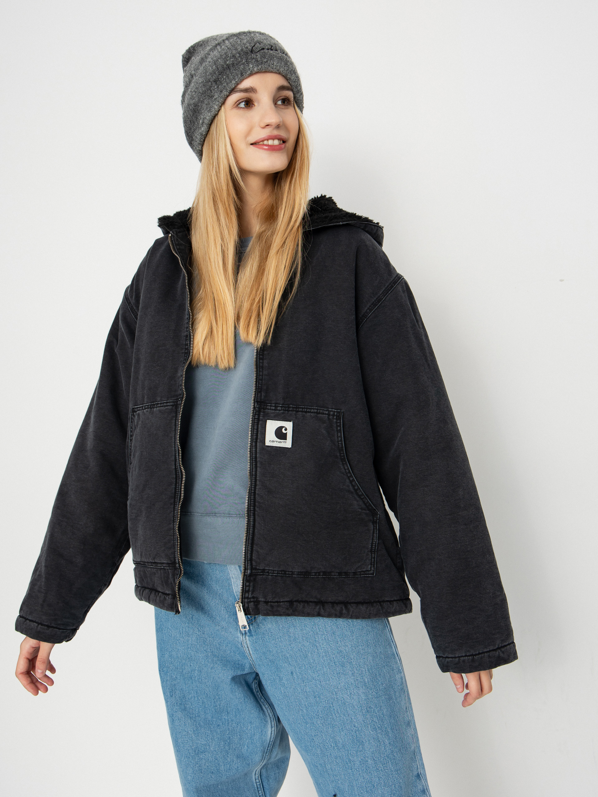 Geacă Carhartt WIP Hooded Mitch Wmn