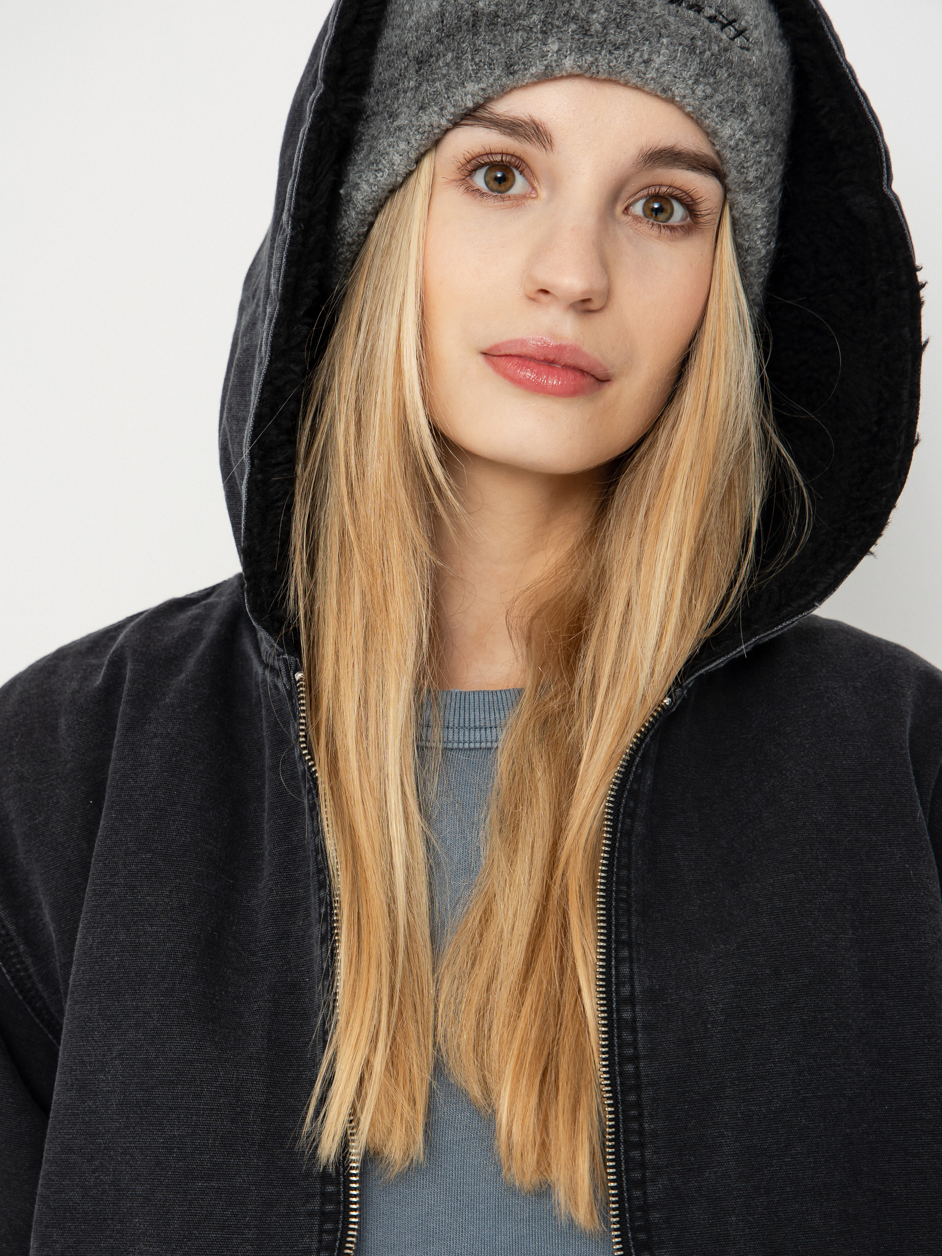 Geacă Carhartt WIP Hooded Mitch Wmn (black)