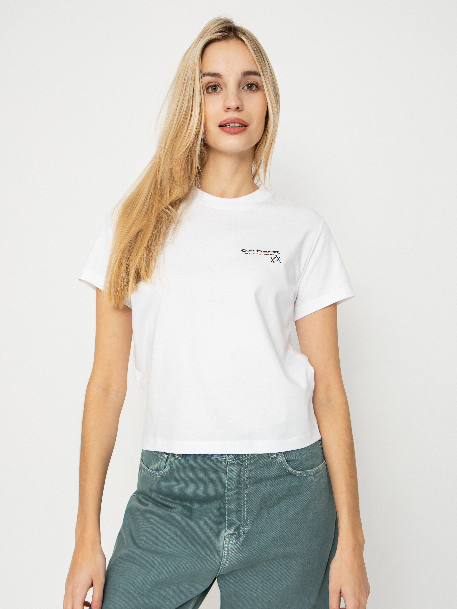 Tricou Carhartt WIP Garble Wmn (white)