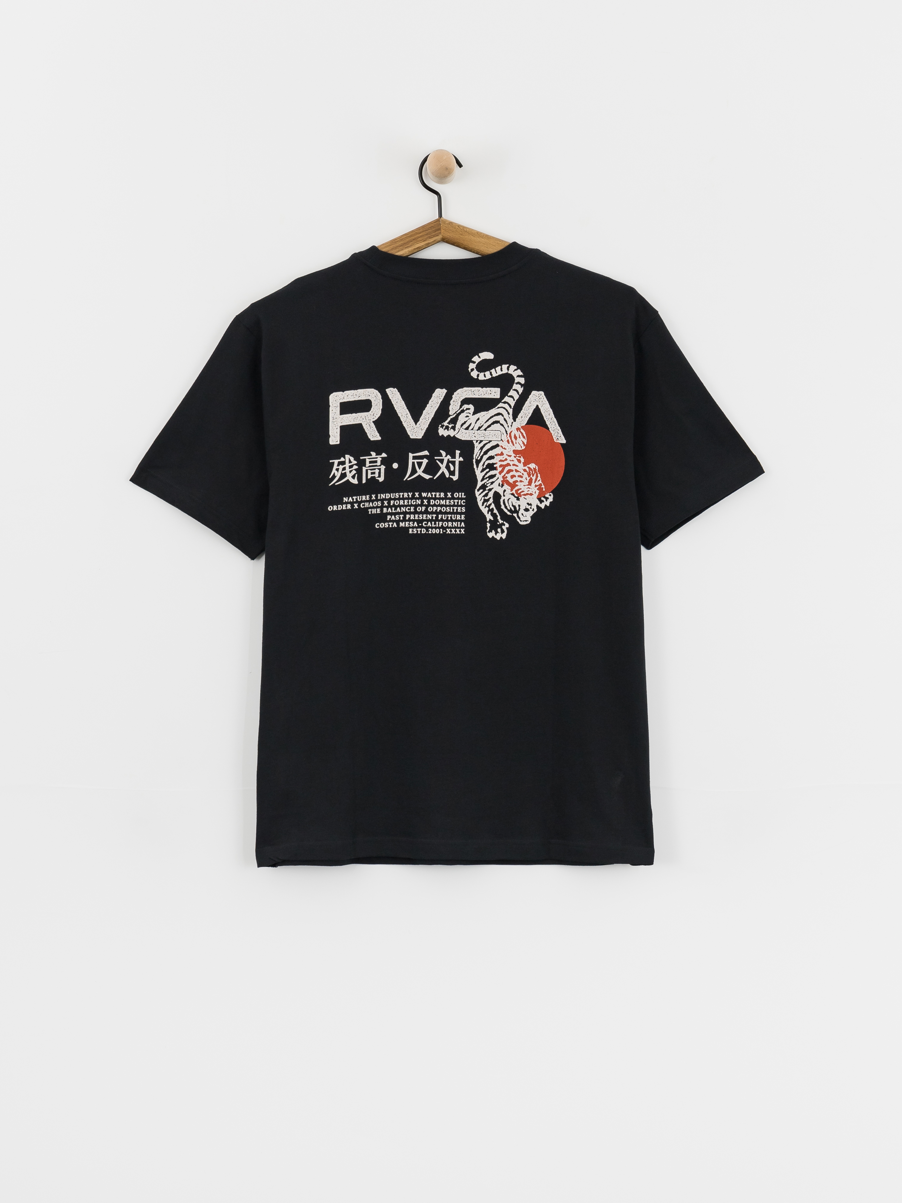 Tricou RVCA Tiger Sun (black)
