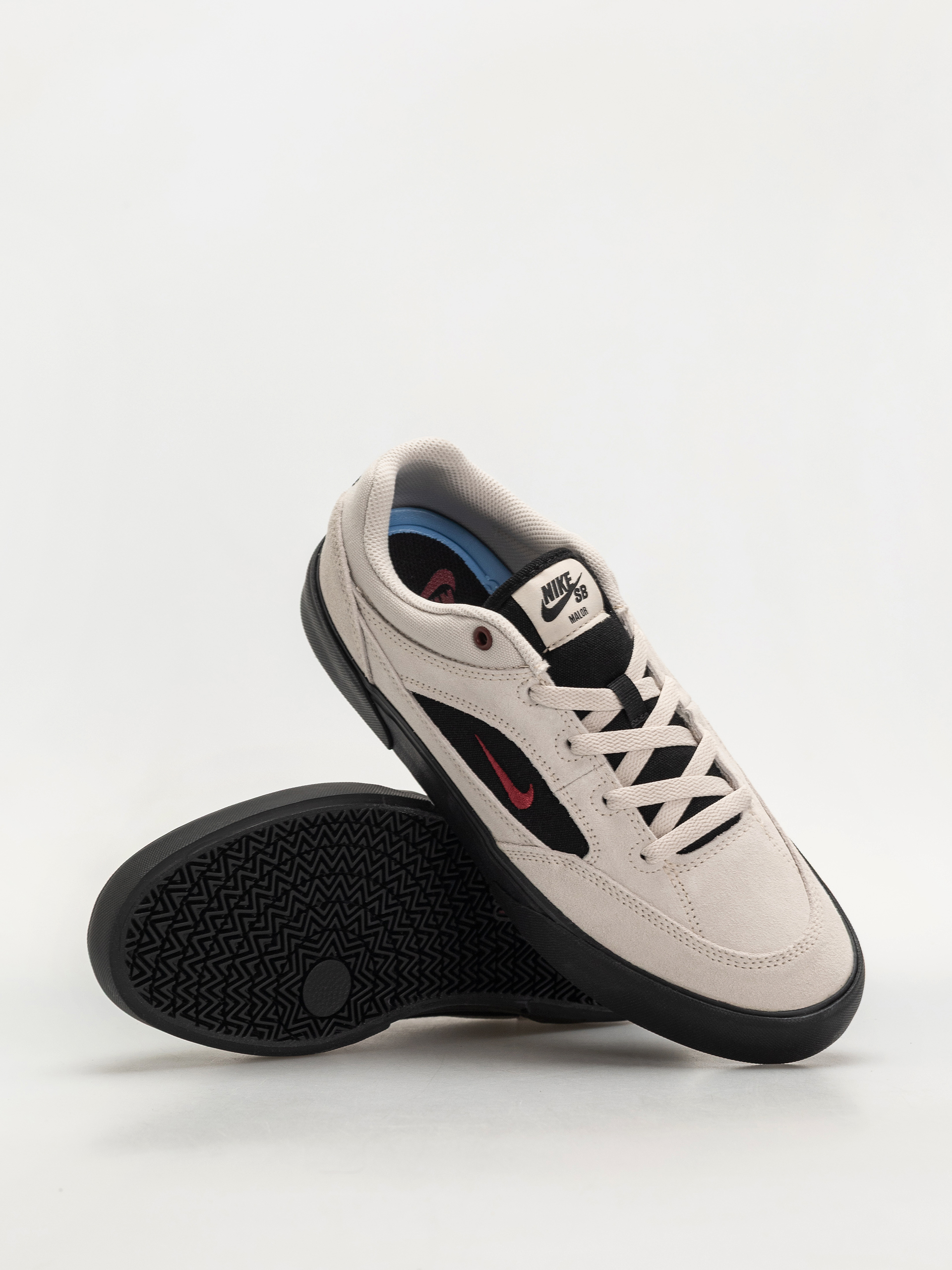 Pantofi Nike SB Malor (lt orewood brn/team red black)