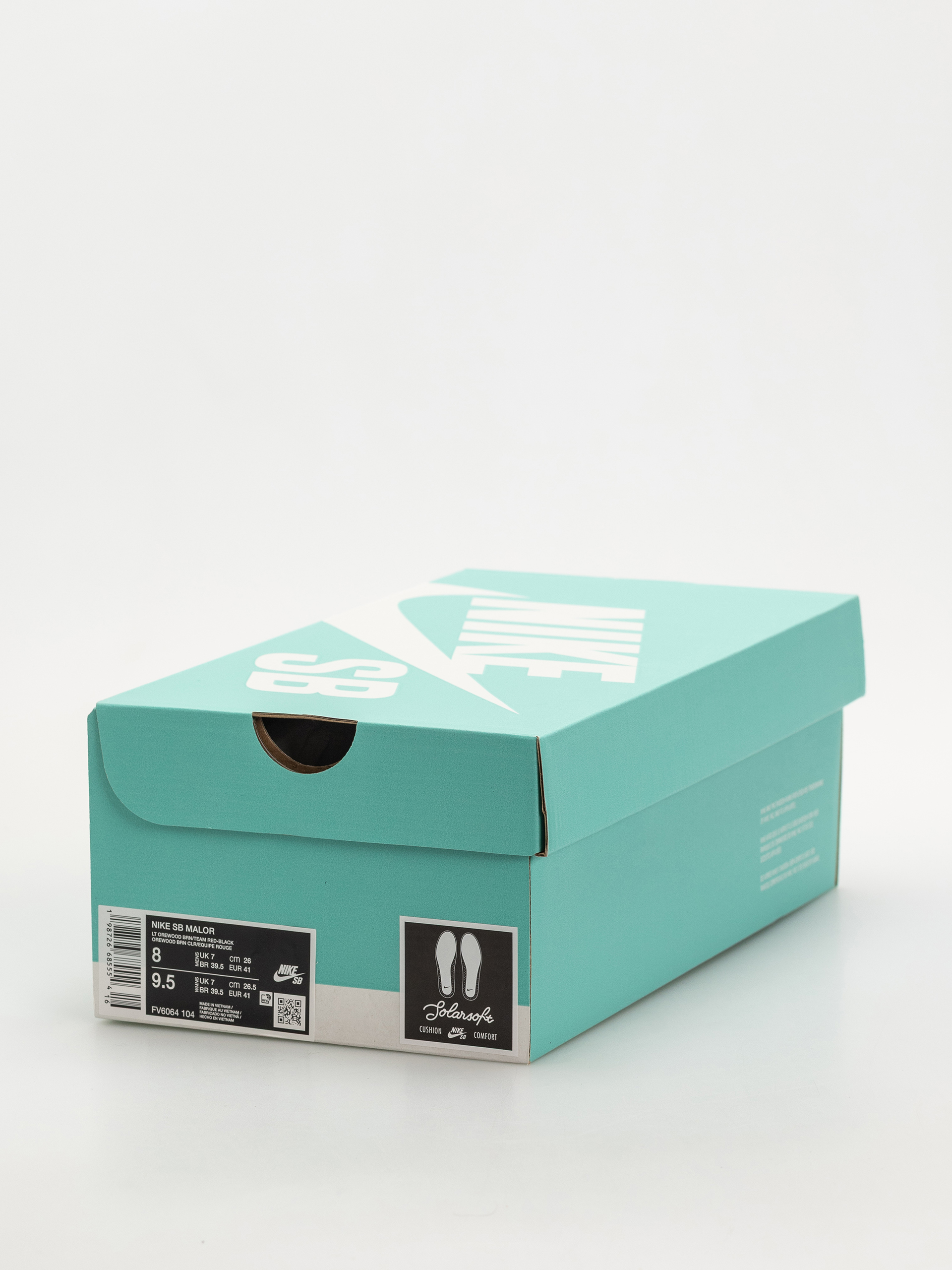 Pantofi Nike SB Malor (lt orewood brn/team red black)