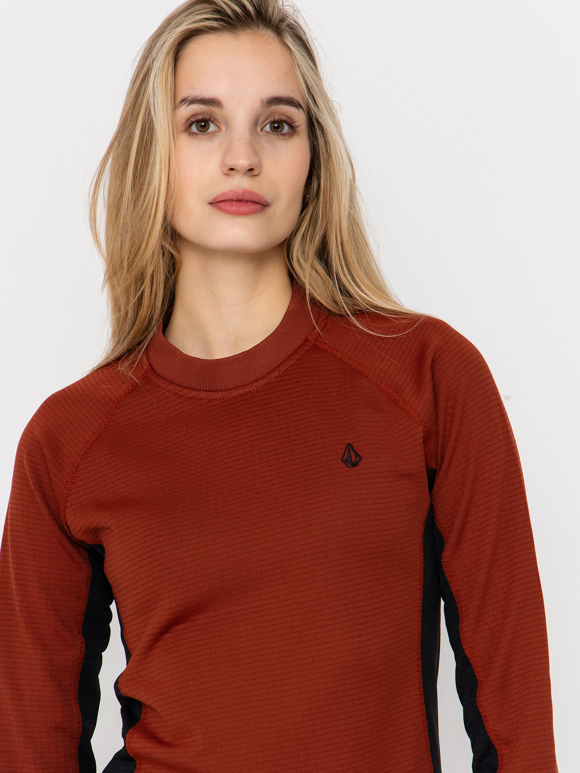 Pentru femei Hanorac termic Volcom Gridlock Crew Neck (henna)